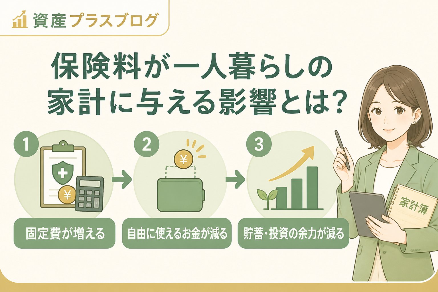 固定費見直し 保険料が一人暮らしの家計に与える影響とは？