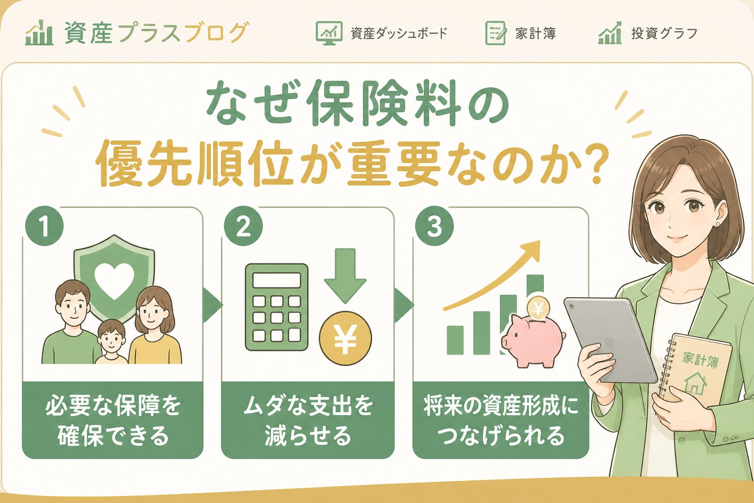 固定費見直し なぜ保険料の優先順位が重要なのか?
