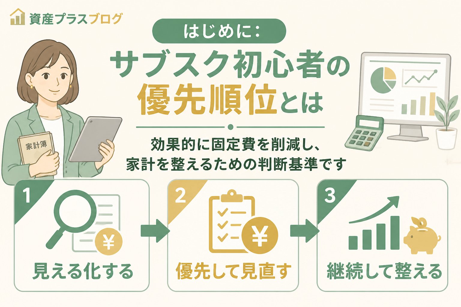 固定費見直し はじめに：サブスク初心者の優先順位とは、効果的に固定費を削減し家計を整えるための判断基準です