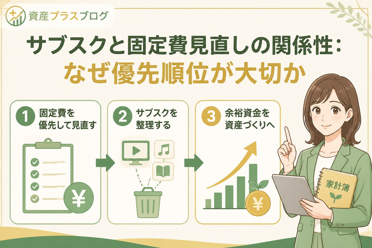 固定費見直し サブスクと固定費見直しの関係性：なぜ優先順位が大切か
