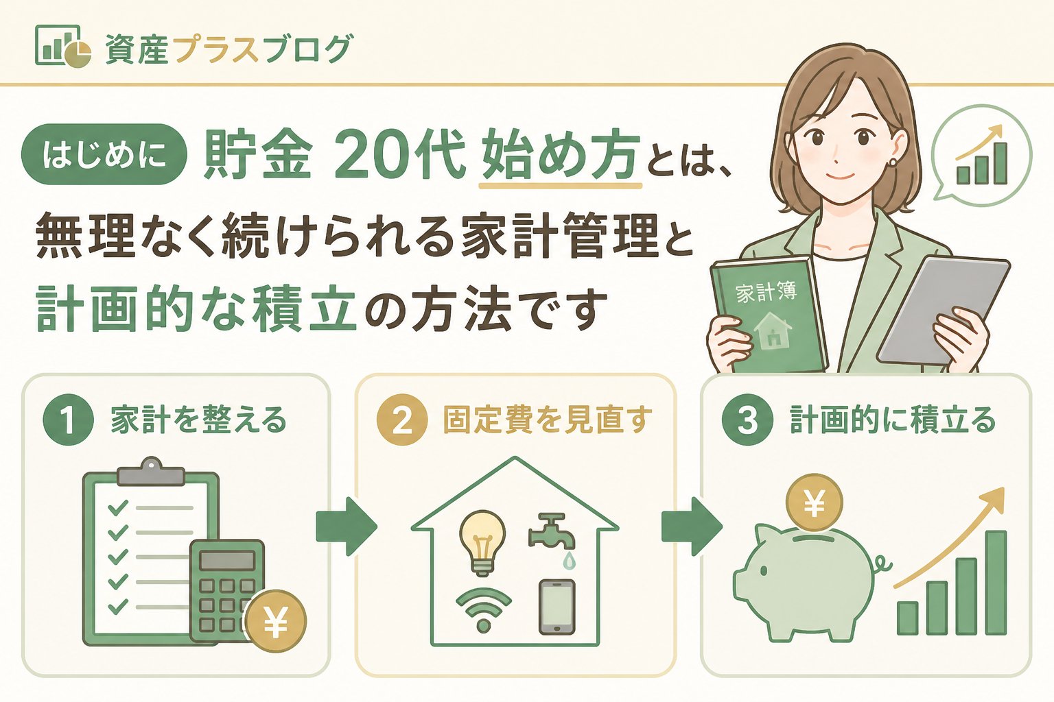 家計管理 はじめに:貯金 20代 始め方とは、無理なく続けられる家計管理と計画的な積立の方法です