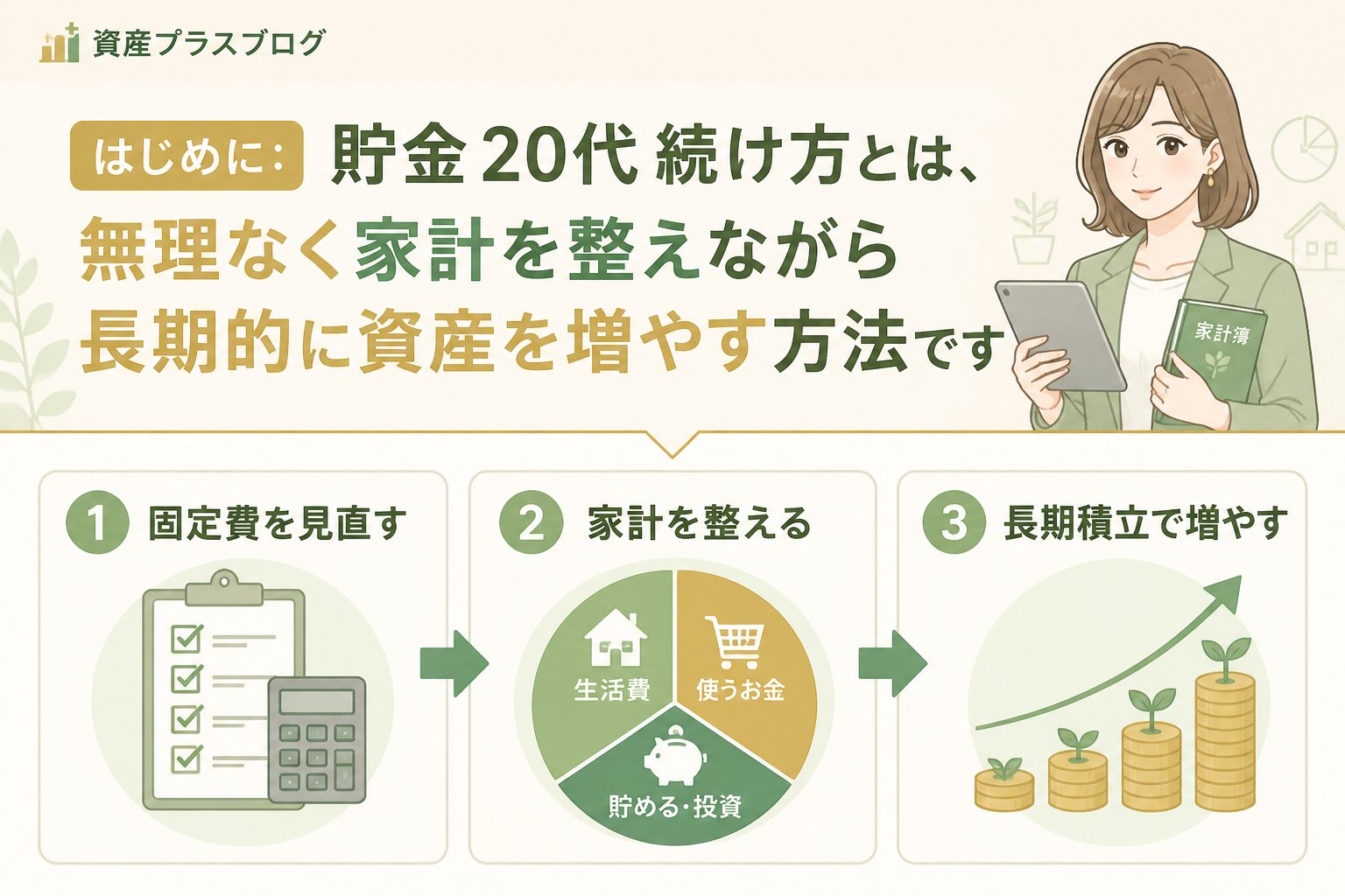 家計管理 はじめに:貯金 20代 続け方とは、無理なく家計を整えながら長期的に資産を増やす方法です