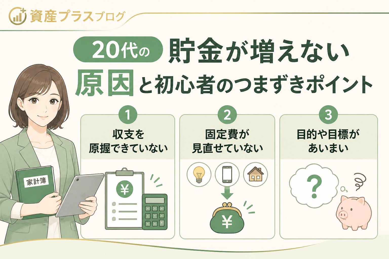 家計管理 20代の貯金が増えない原因と初心者のつまずきポイント