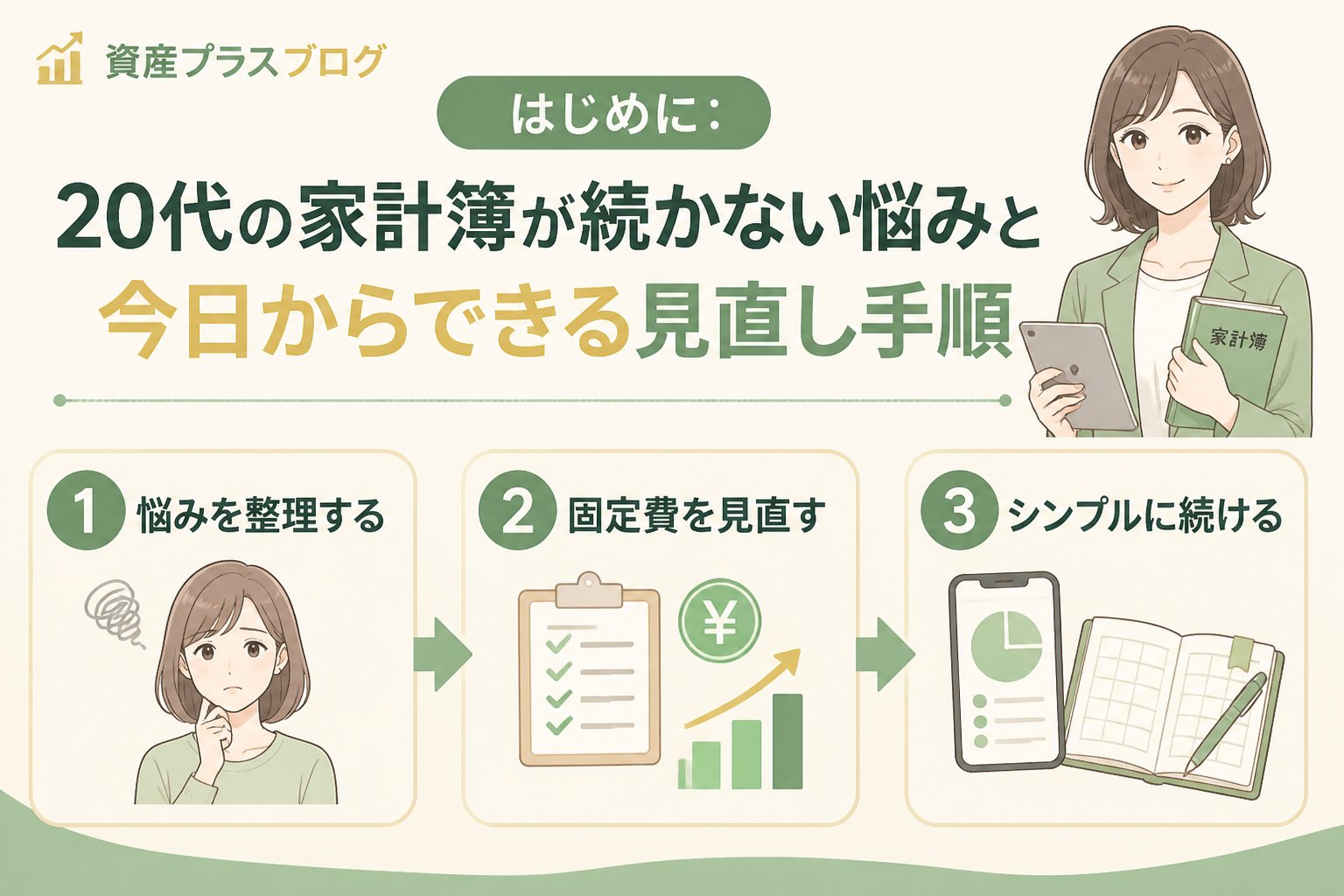 家計管理 はじめに：20代の家計簿が続かない悩みと今日からできる見直し手順