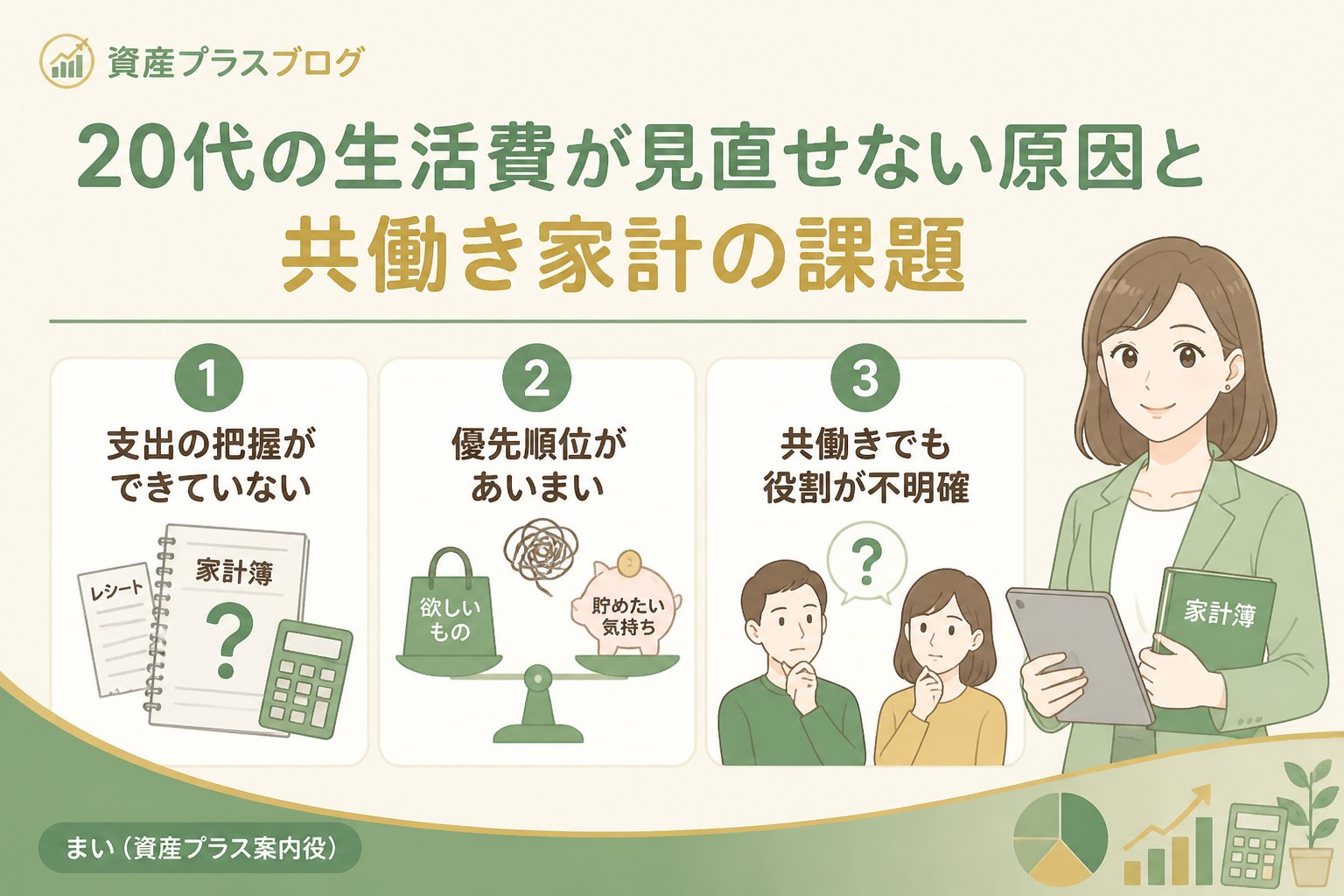 家計管理 20代の生活費が見直せない原因と共働き家計の課題