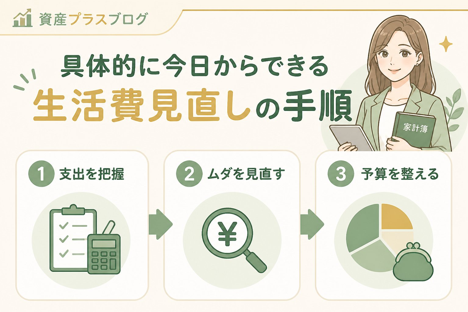 家計管理 具体的に今日からできる生活費見直しの手順