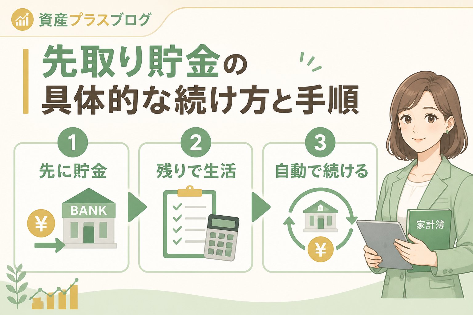 家計管理 先取り貯金の具体的な続け方と手順