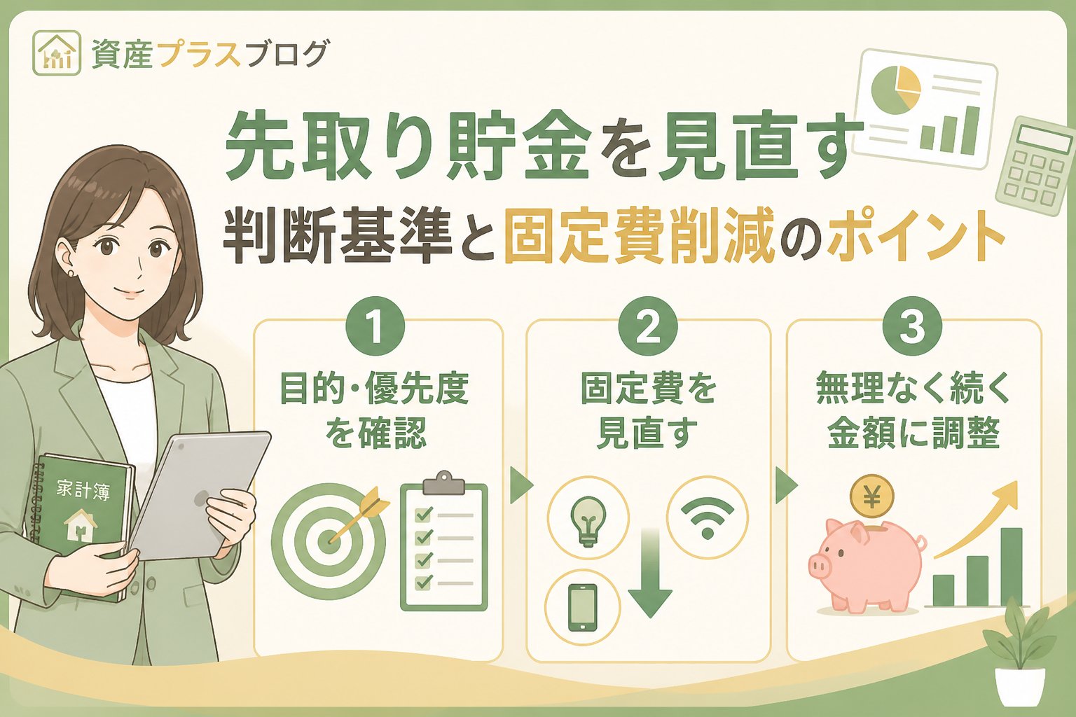 家計管理 先取り貯金を見直す判断基準と固定費削減のポイント