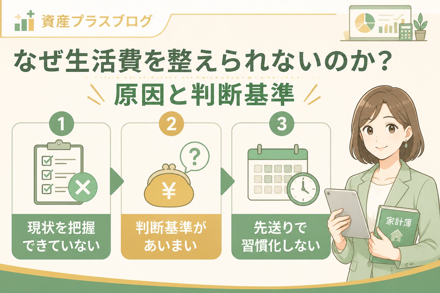 家計管理 なぜ生活費を整えられないのか?原因と判断基準