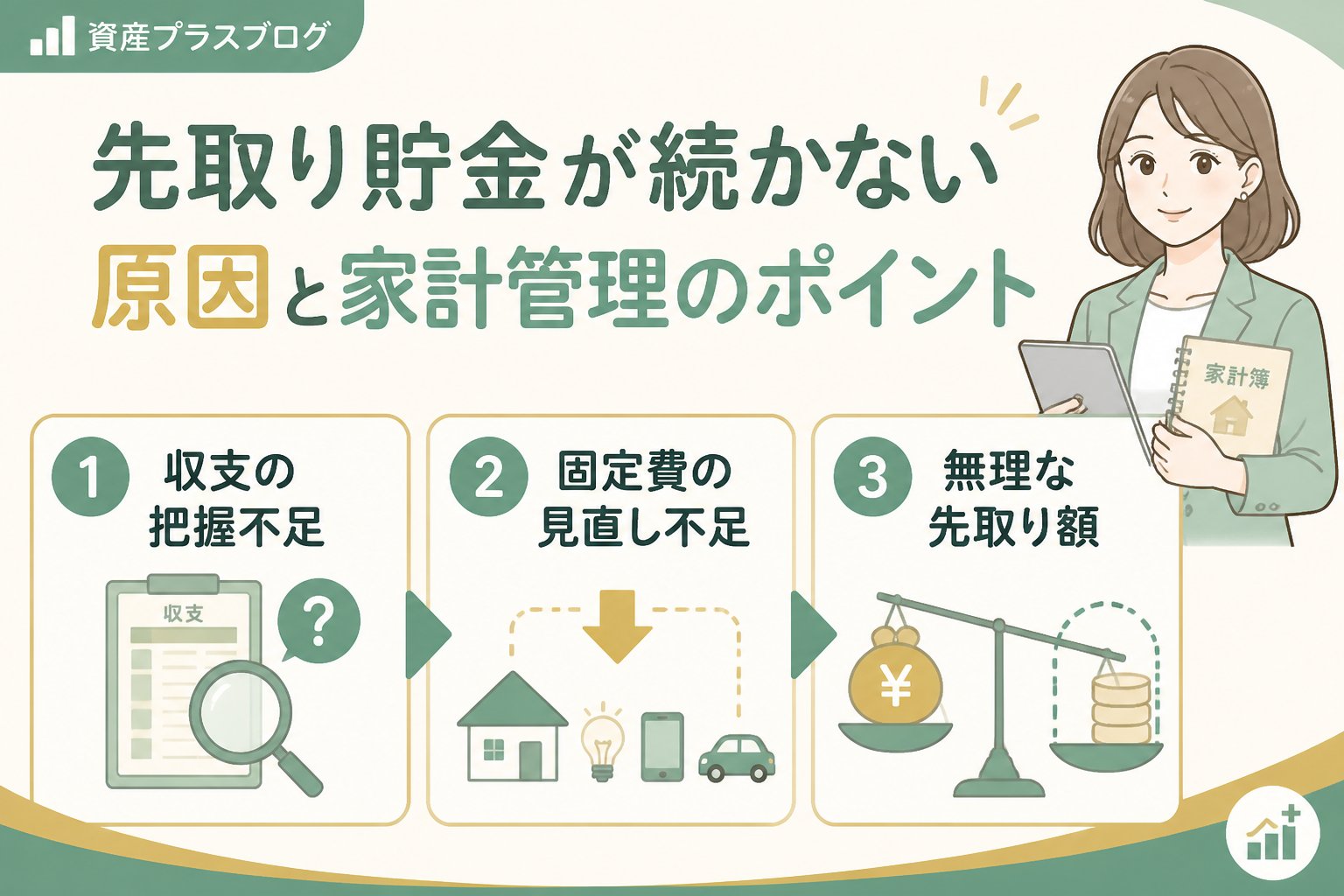 家計管理 先取り貯金が続かない原因と家計管理のポイント