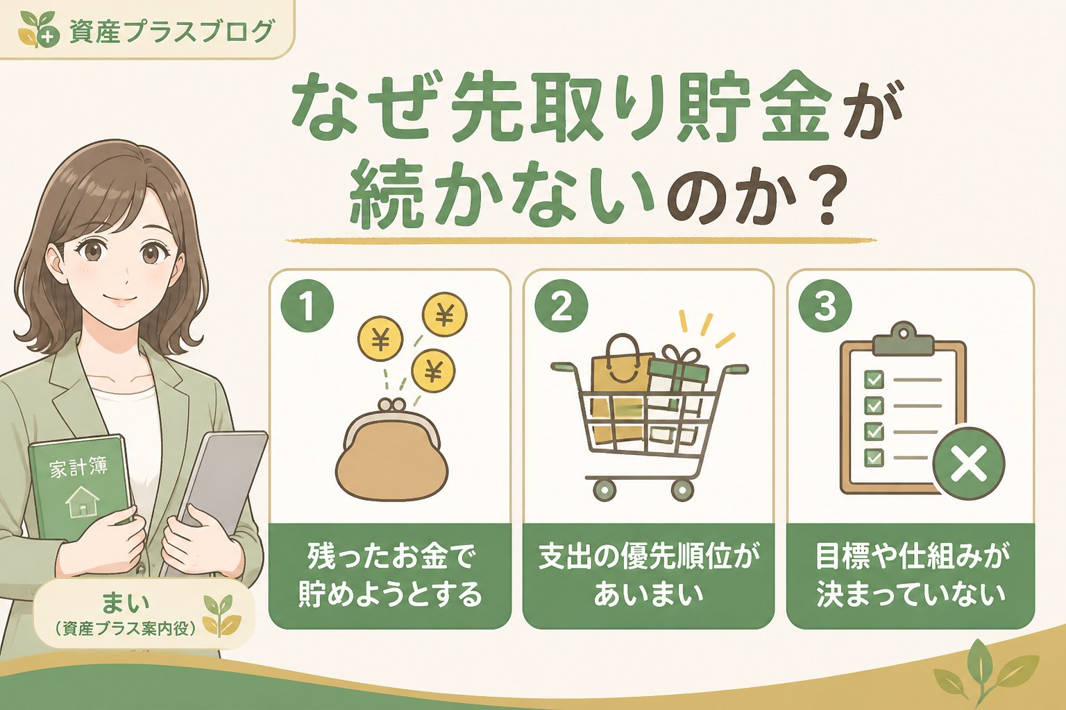 家計管理 なぜ先取り貯金が続かないのか？初心者が陥る原因とは