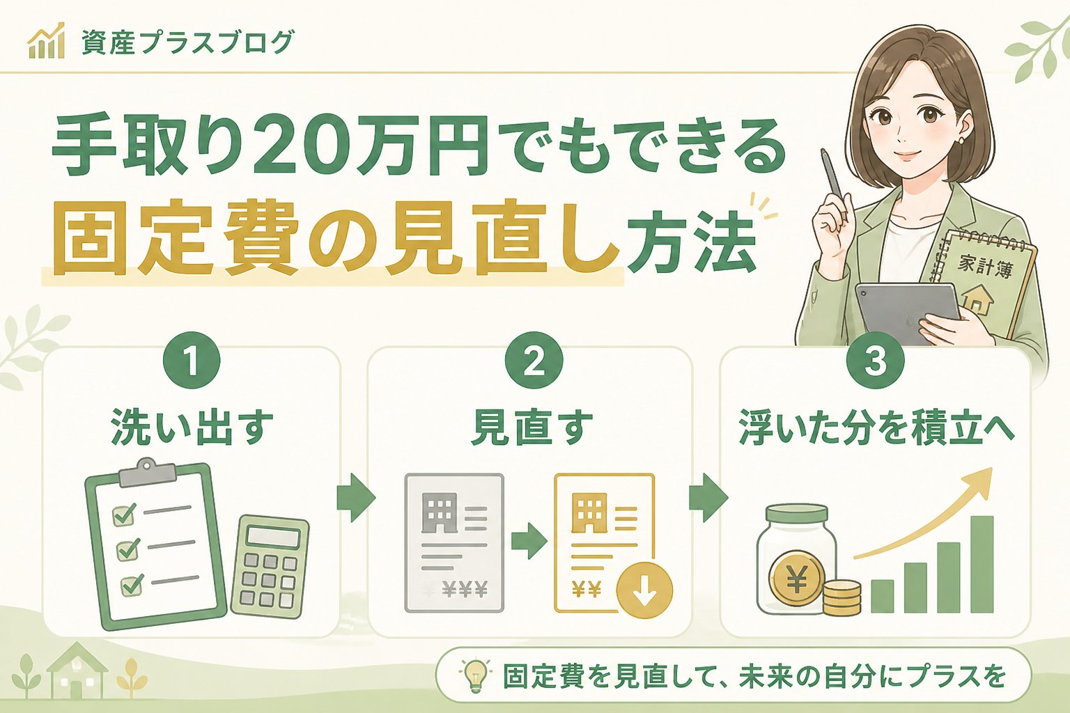 家計管理 手取り20万円でもできる固定費の見直し方法