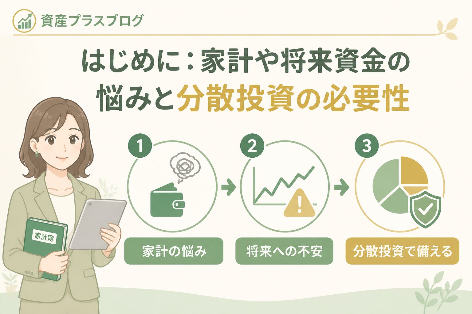 投資入門 はじめに：家計や将来資金の悩みと分散投資の必要性