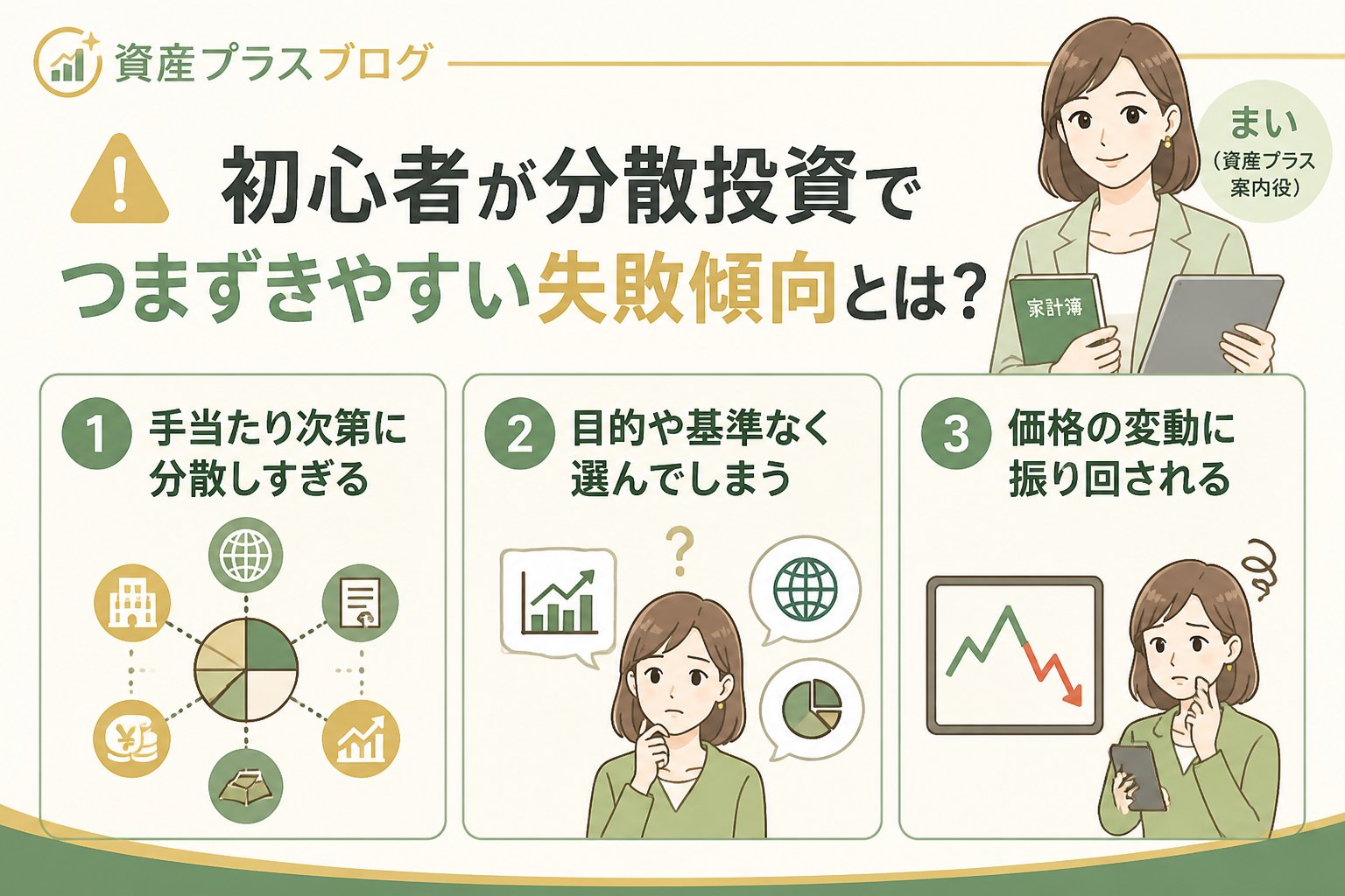 投資入門 初心者が分散投資でつまずきやすい失敗傾向とは？