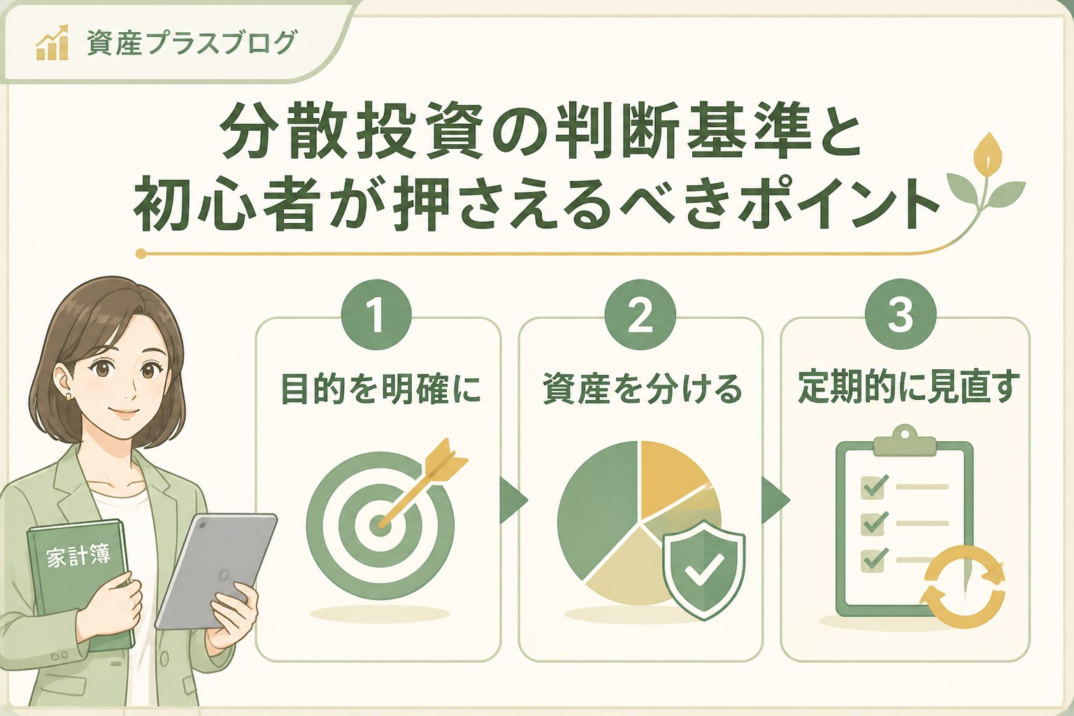 投資入門 分散投資の判断基準と初心者が押さえるべきポイント