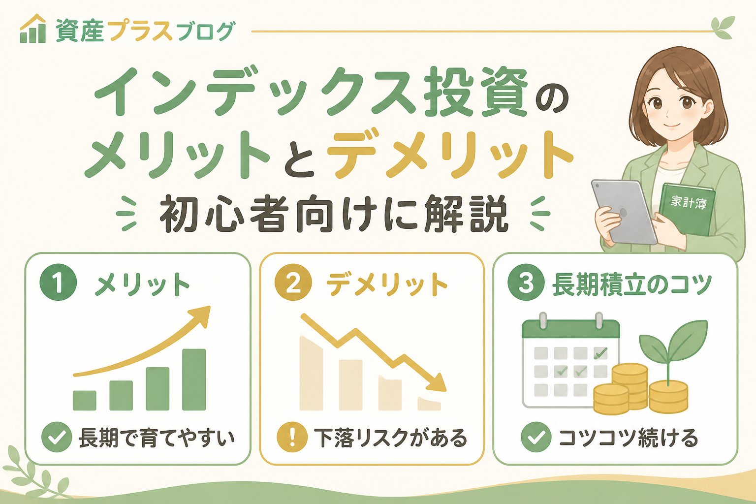 投資入門 インデックス投資のメリットとデメリットを初心者向けに解説