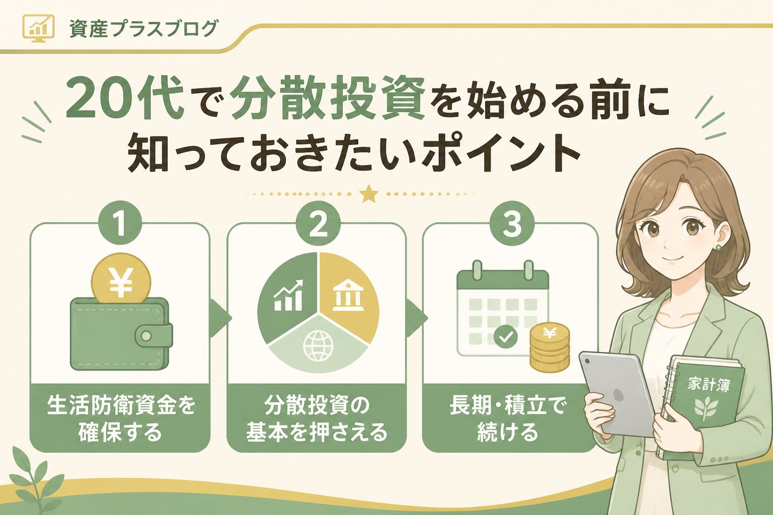 投資入門 20代で分散投資を始める前に知っておきたいポイント