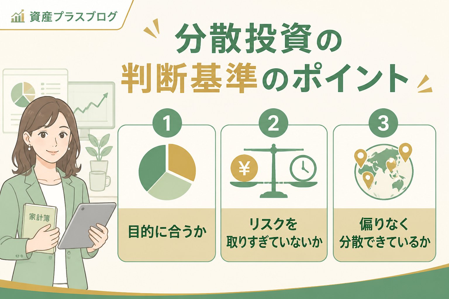 投資入門 分散投資の判断基準のポイント