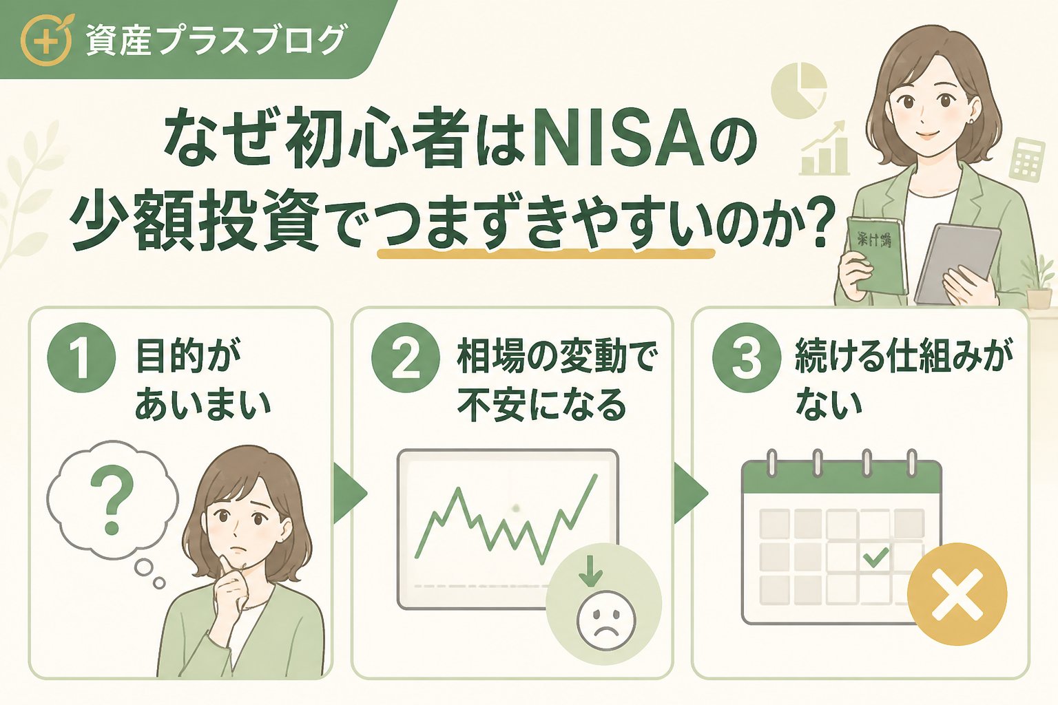 投資入門 なぜ初心者はNISAの少額投資でつまずきやすいのか？