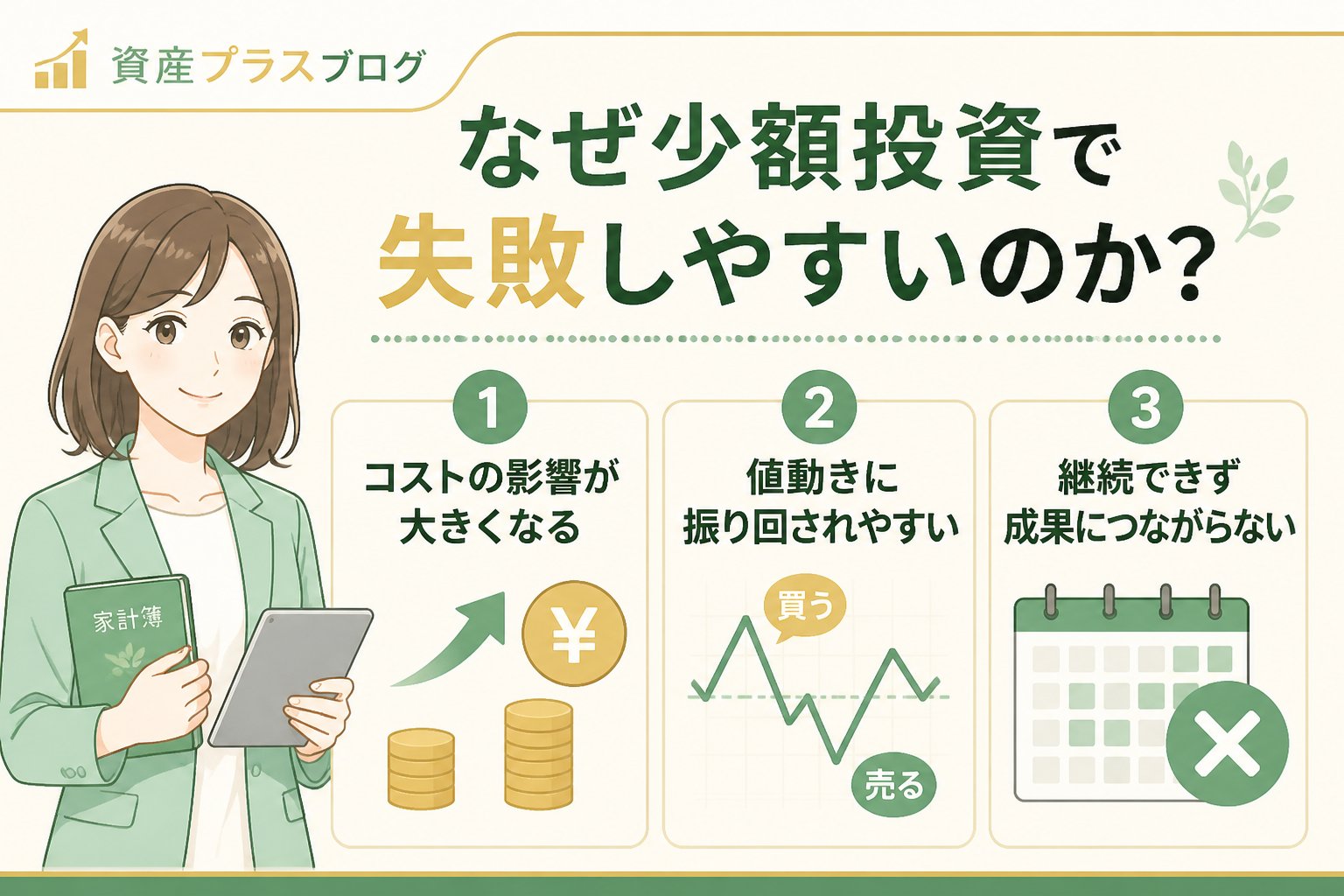 投資入門 なぜ少額投資で失敗しやすいのか？初心者が陥りがちなポイント