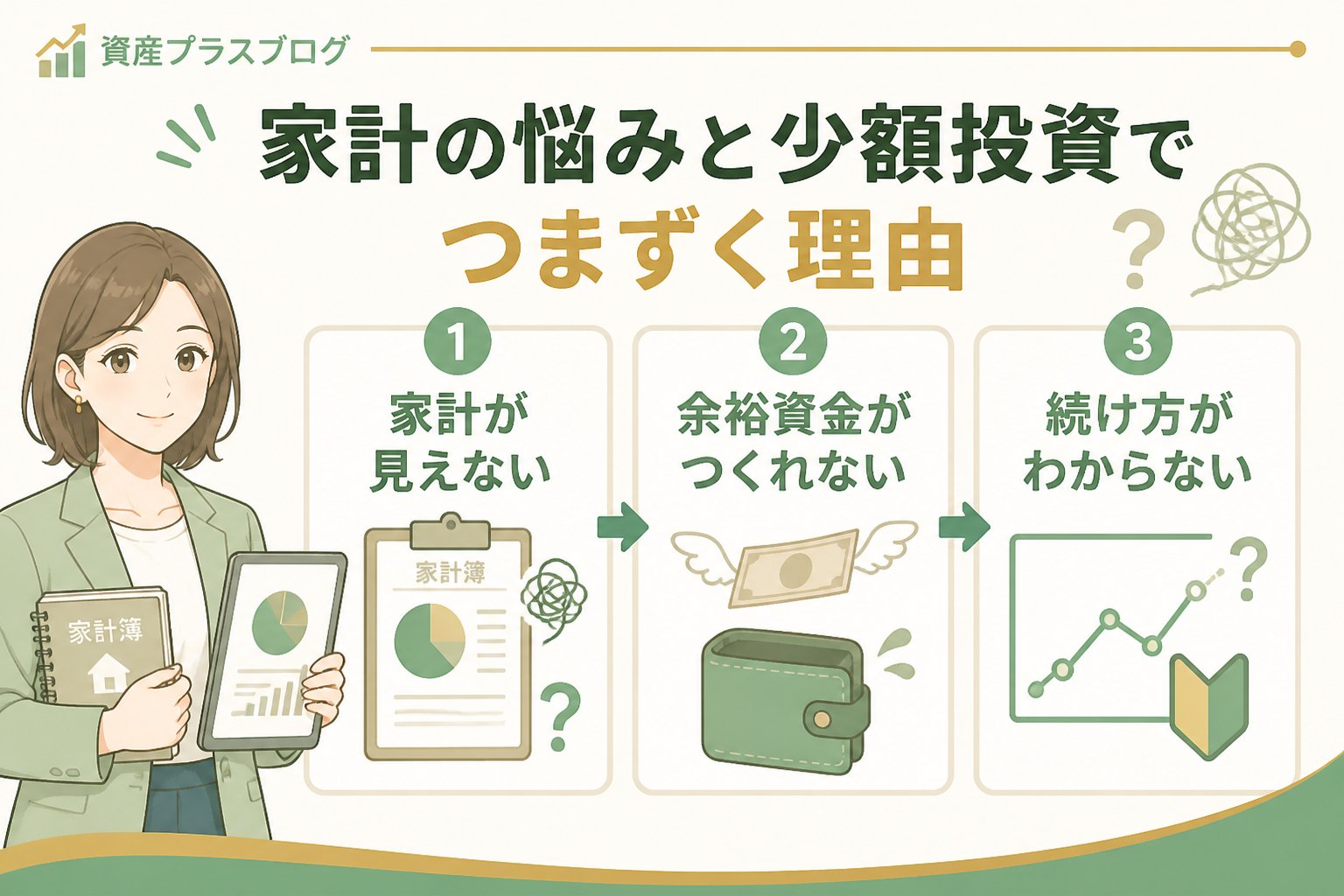 投資入門 家計の悩みと少額投資でつまずく理由