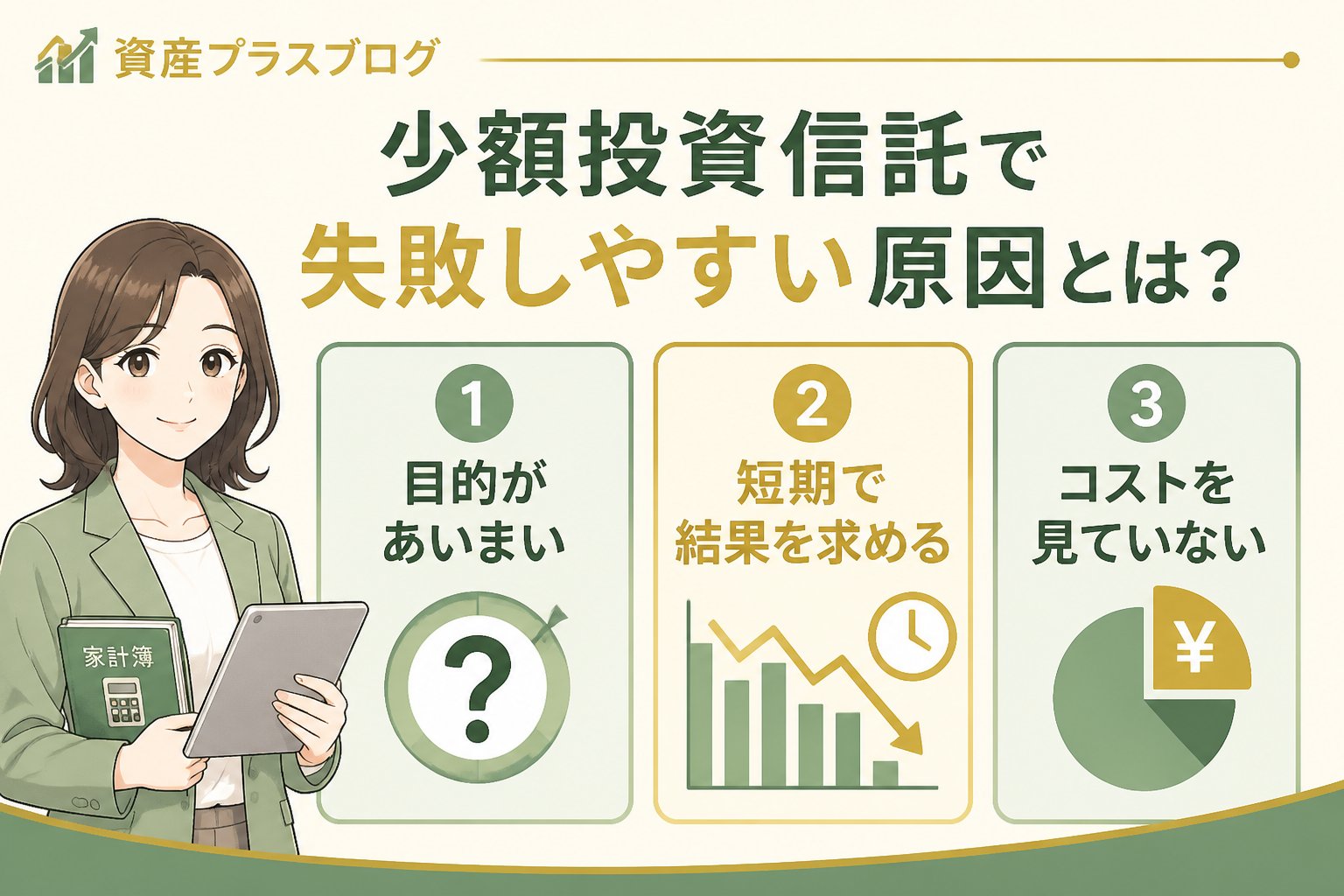 投資入門 少額投資信託で失敗しやすい原因とは？