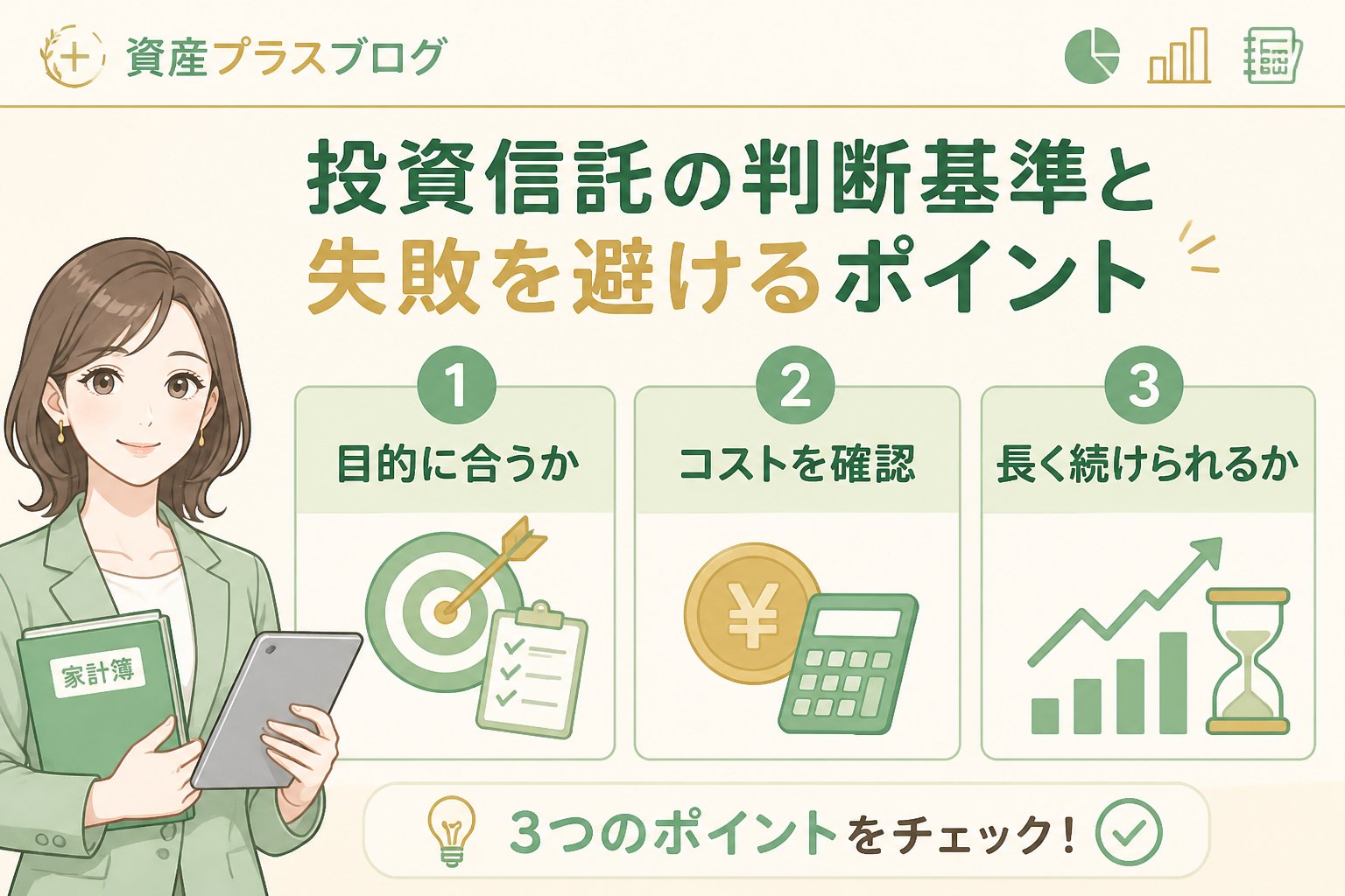 投資入門 投資信託の判断基準と失敗を避けるポイント