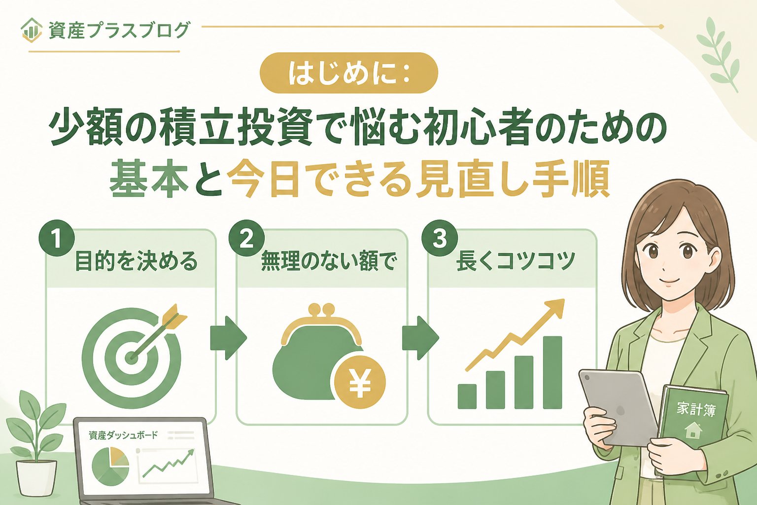 投資入門 はじめに：少額の積立投資で悩む初心者のための基本と今日できる見直し手順