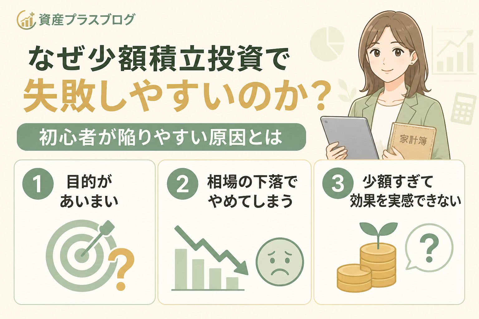 投資入門 なぜ少額積立投資で失敗しやすいのか？初心者が陥りやすい原因とは