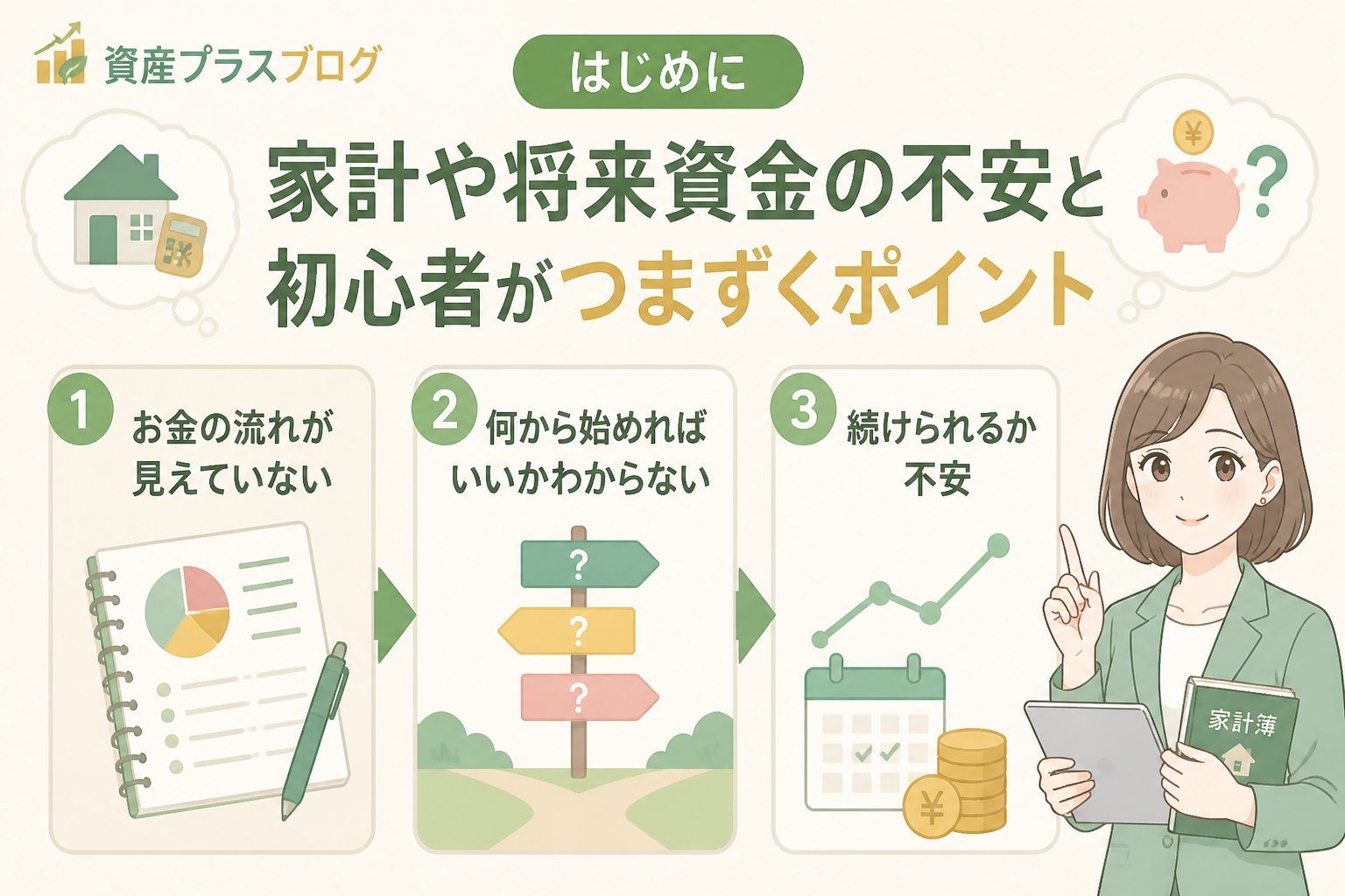 投資入門 はじめに：家計や将来資金の不安と初心者がつまずくポイント