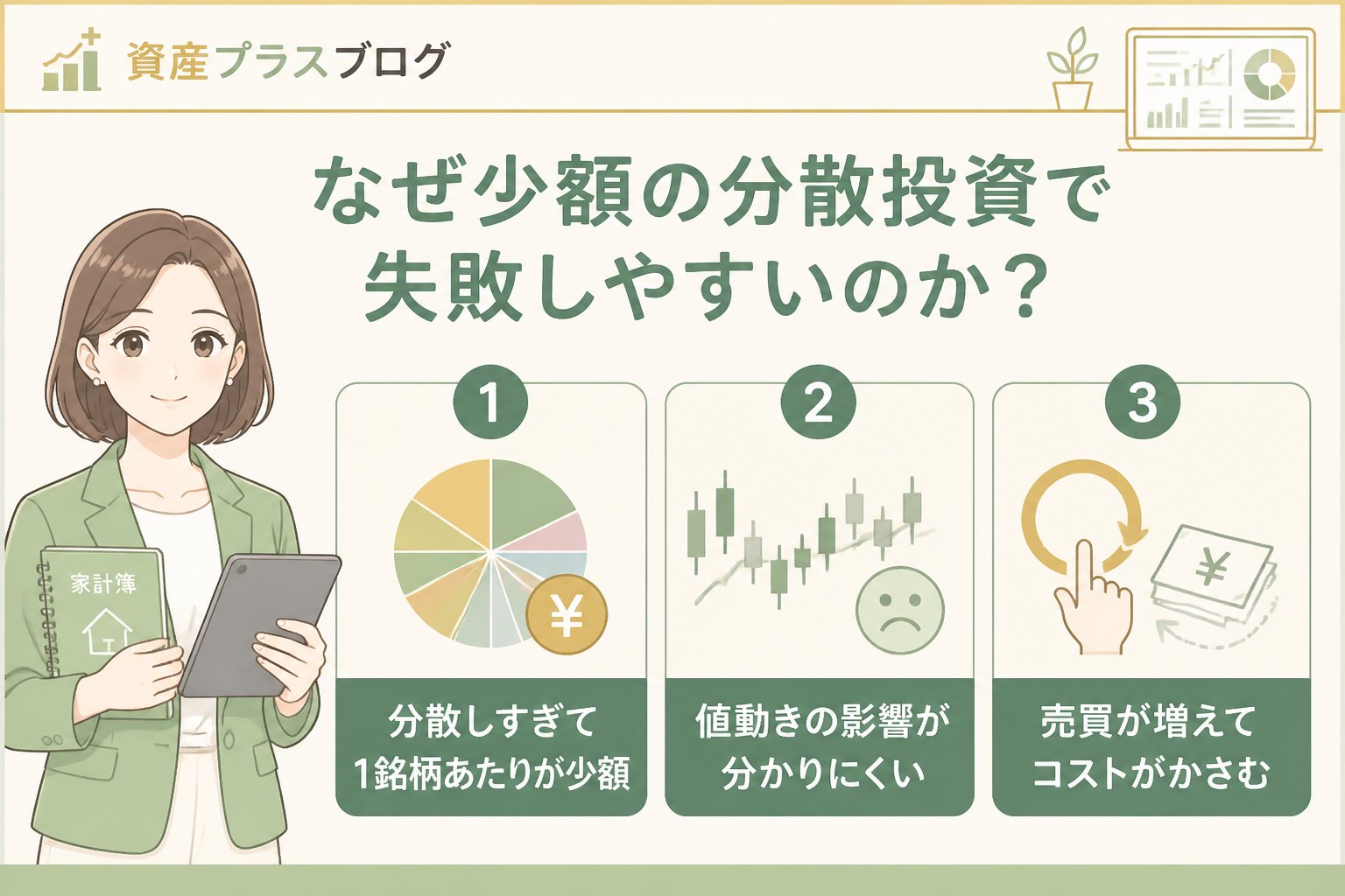 投資入門 なぜ少額の分散投資で失敗しやすいのか？