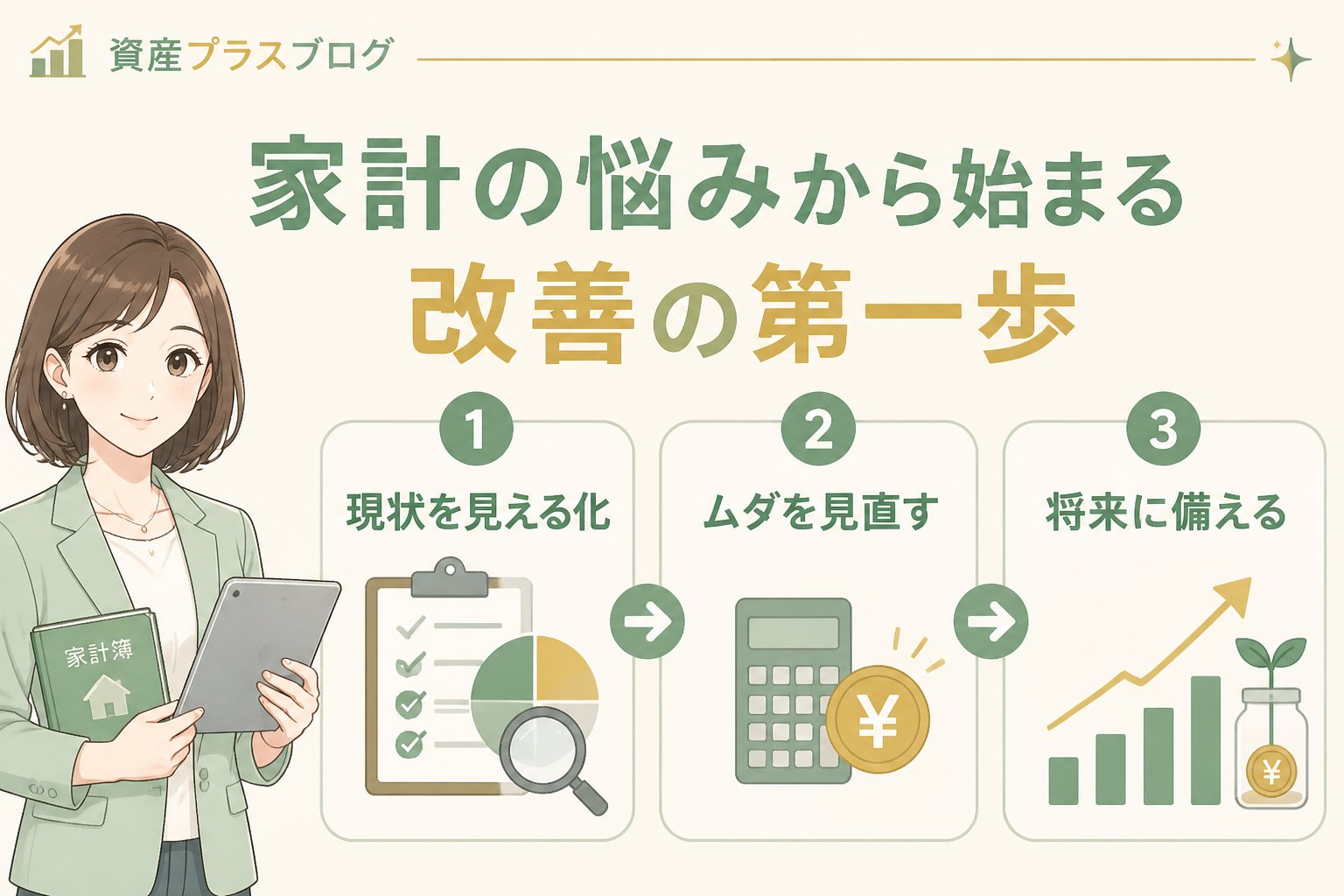 資産形成 家計の悩みから始まる改善の第一歩