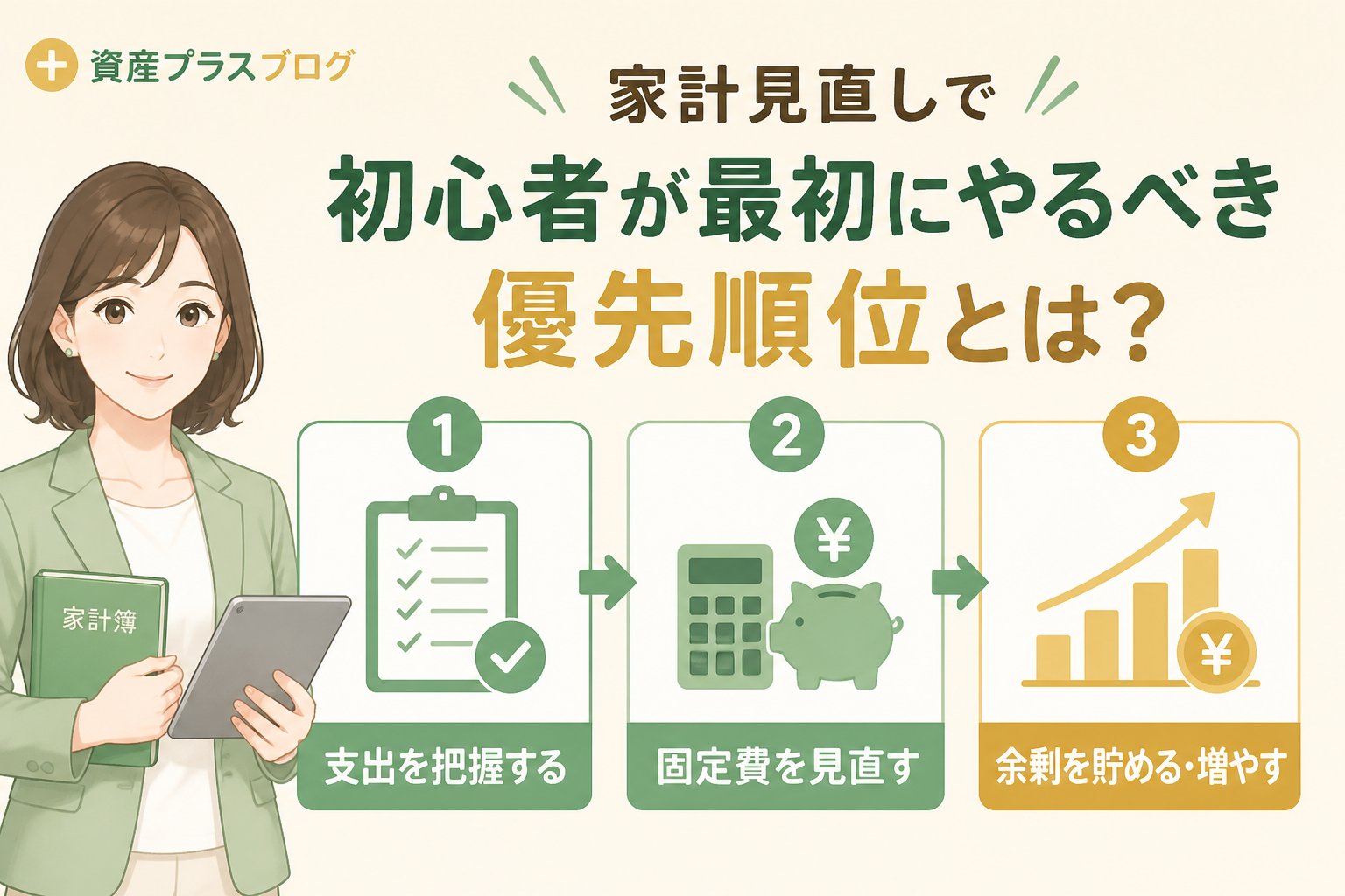 資産形成 家計見直しで初心者が最初にやるべき優先順位とは？