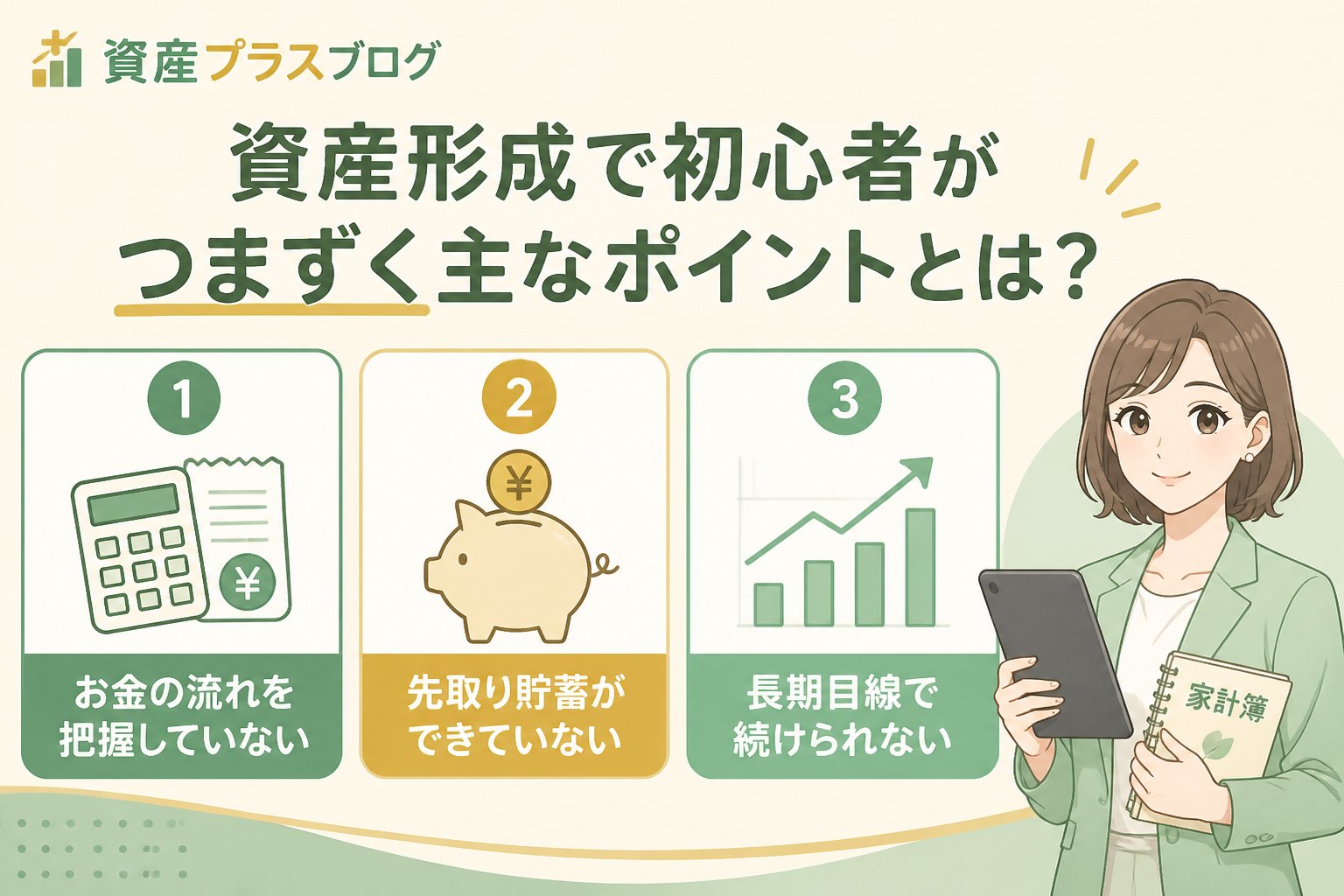 資産形成 資産形成で初心者がつまずく主なポイントとは?
