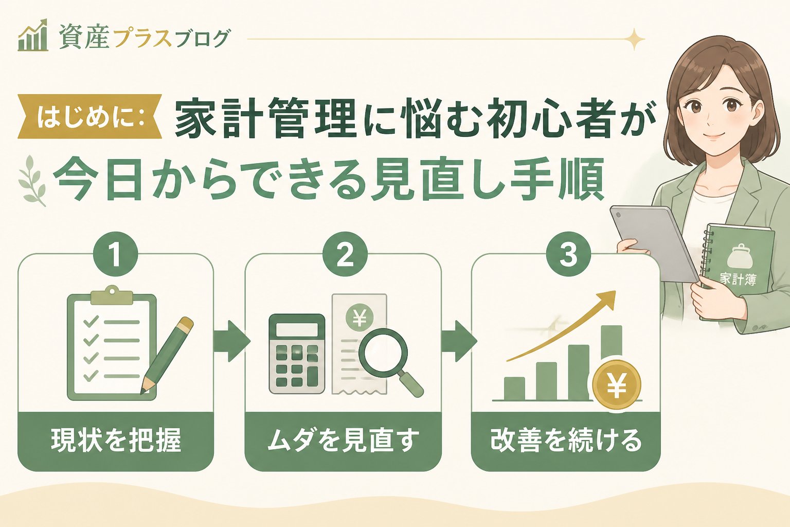 資産形成 はじめに：家計管理に悩む初心者が今日からできる見直し手順