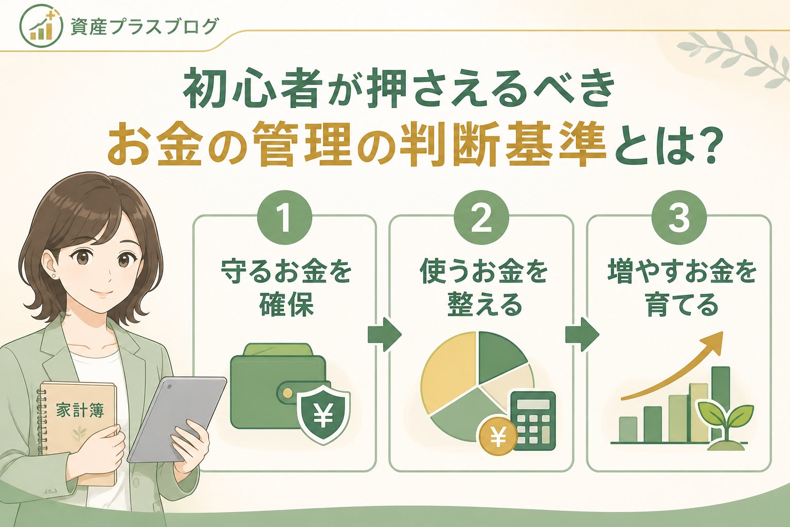 資産形成 初心者が押さえるべきお金の管理の判断基準とは？