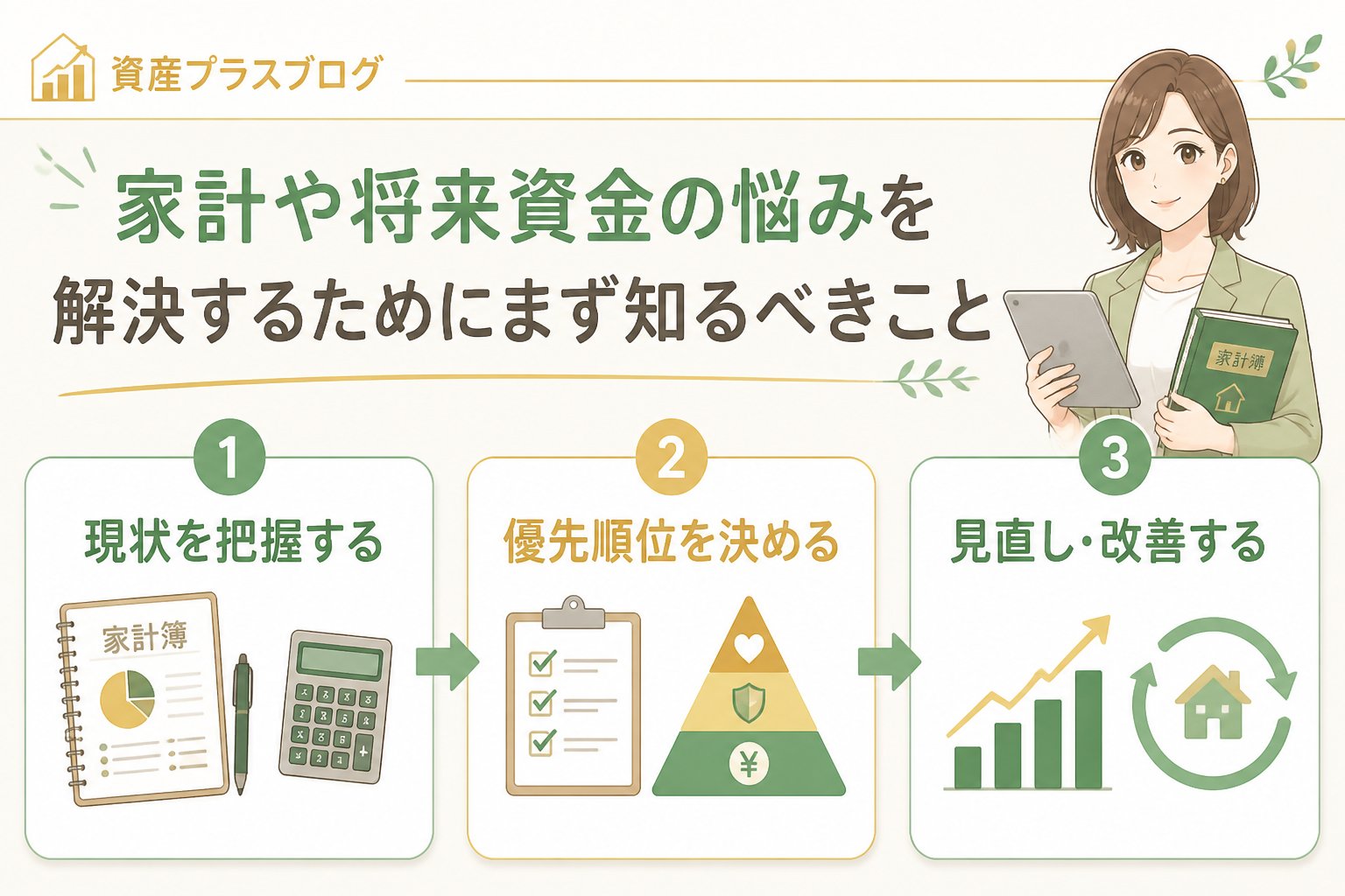 資産形成 家計や将来資金の悩みを解決するためにまず知るべきこと