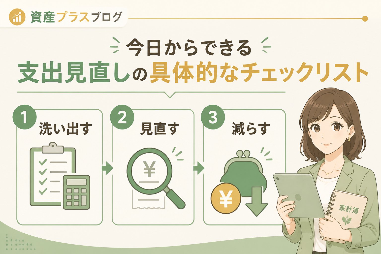 資産形成 今日からできる支出見直しの具体的なチェックリスト