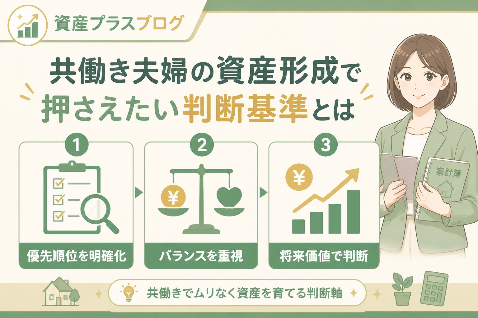 資産形成 共働き夫婦の資産形成で押さえたい判断基準とは