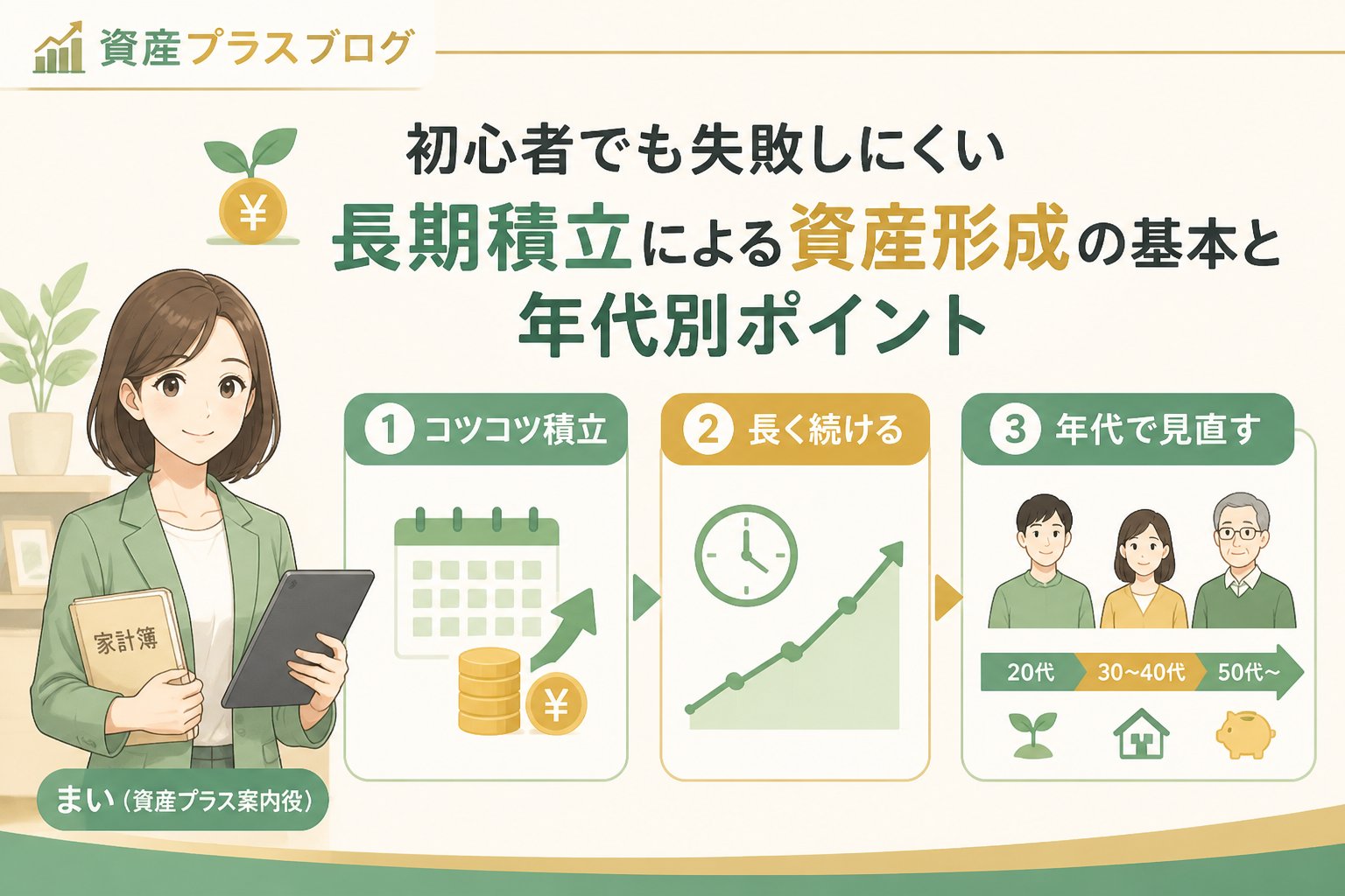 資産形成 初心者でも失敗しにくい長期積立による資産形成の基本と年代別ポイント