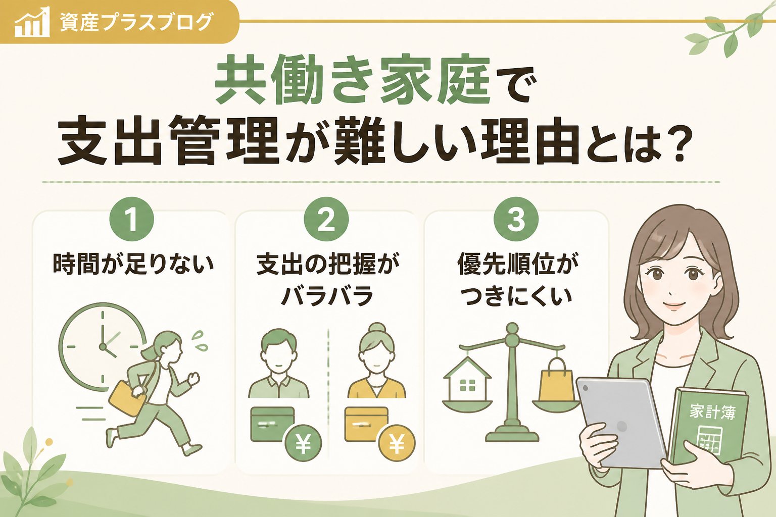 資産形成 共働き家庭で支出管理が難しい理由とは？