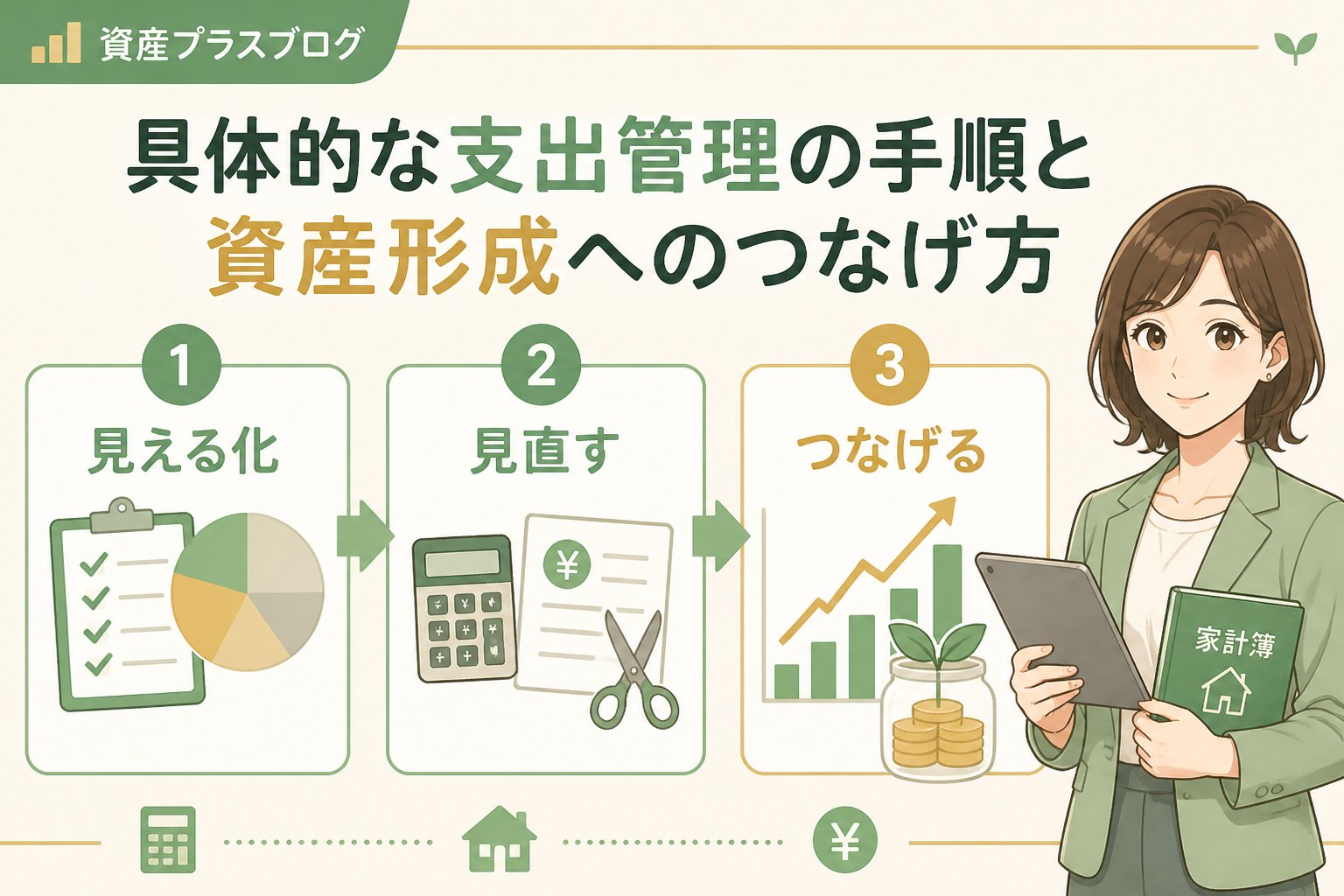 資産形成 具体的な支出管理の手順と資産形成へのつなげ方