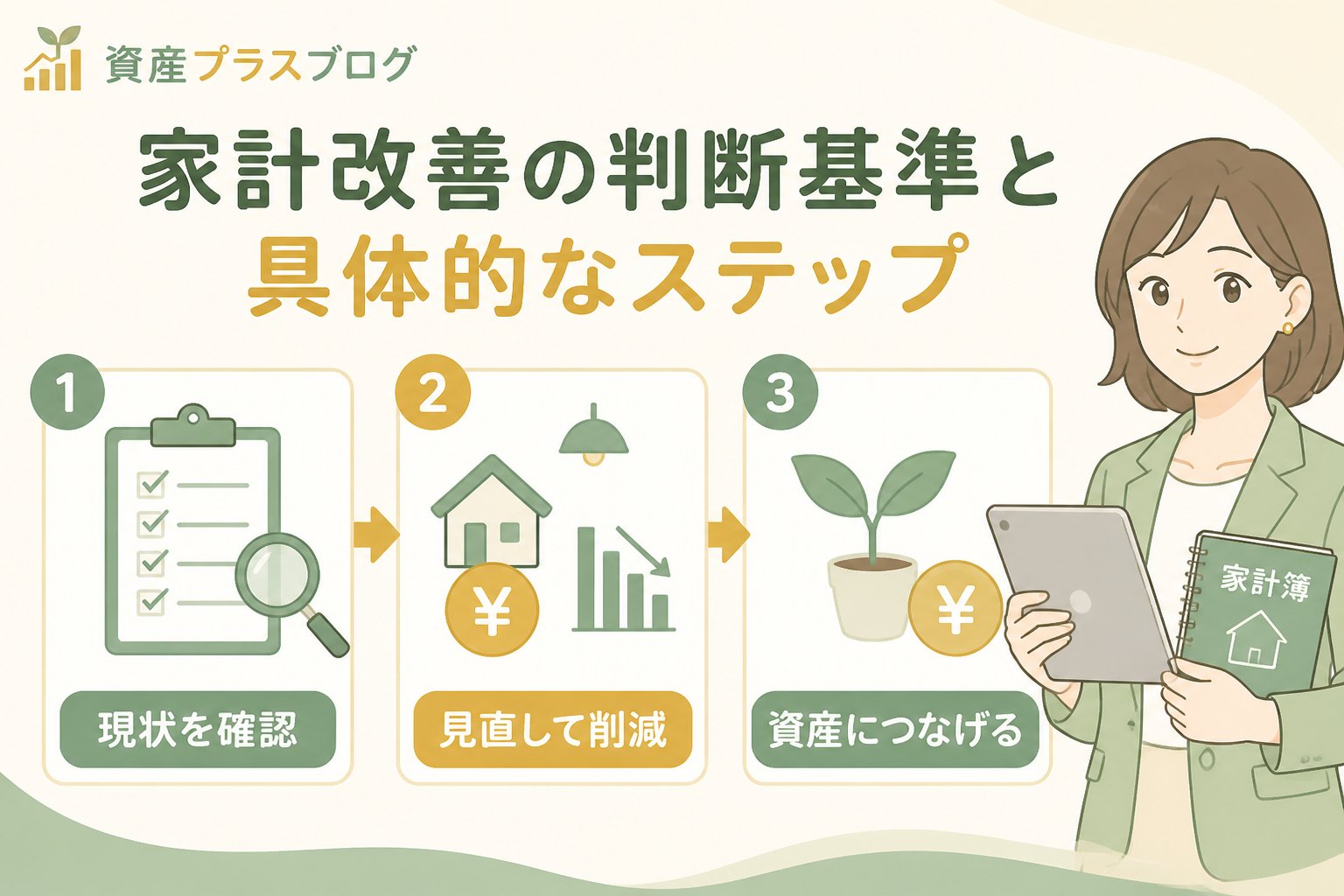 資産形成 家計改善の判断基準と具体的なステップ
