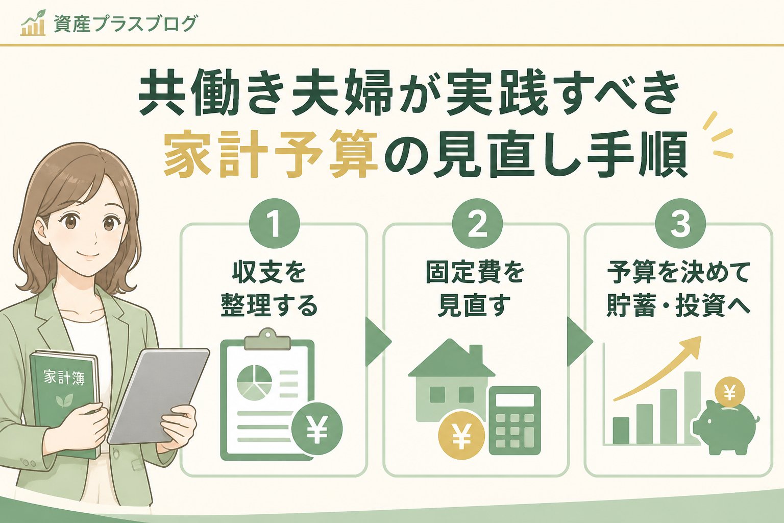 資産形成 共働き夫婦が実践すべき家計予算の見直し手順