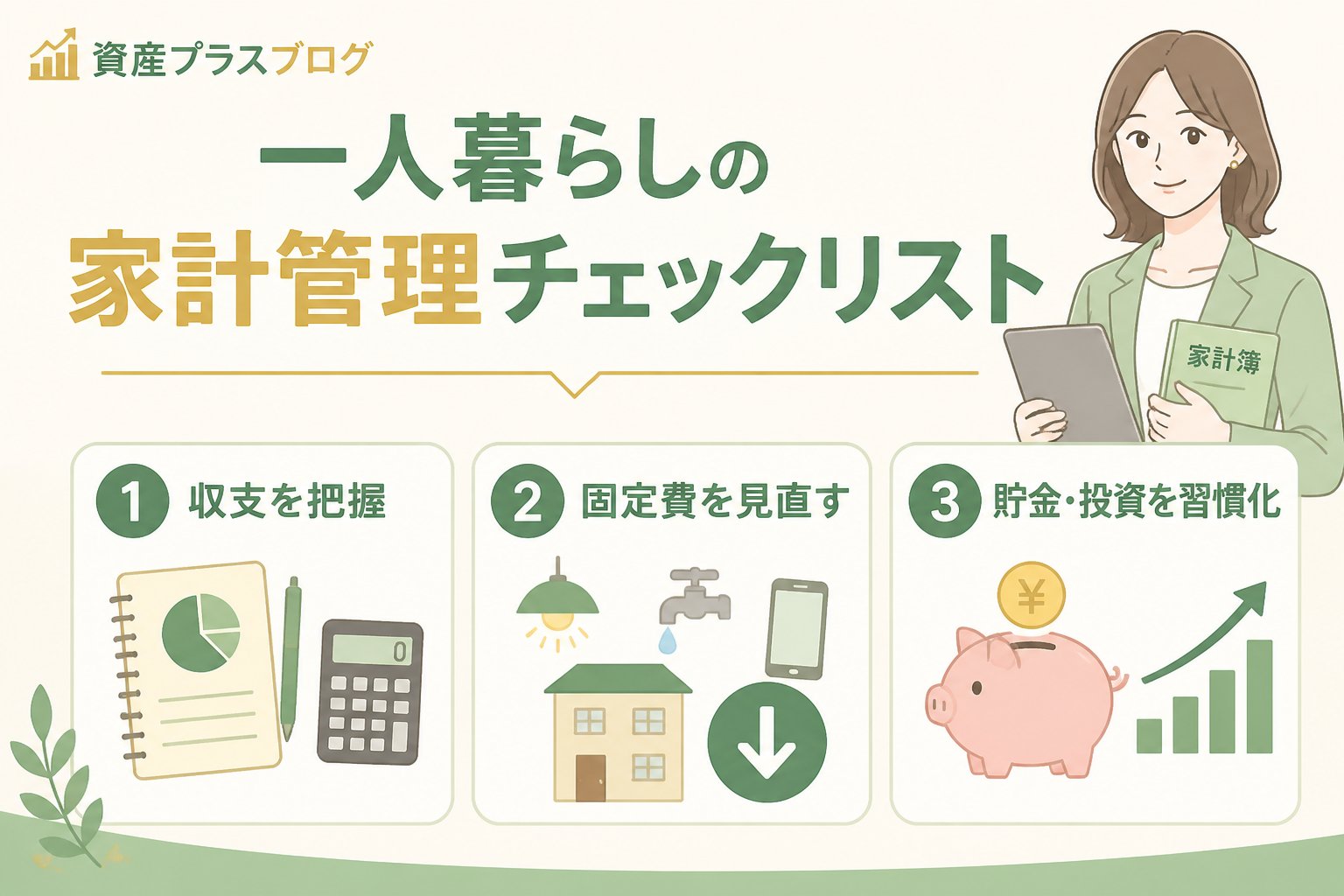 資産形成 一人暮らしの家計管理チェックリスト