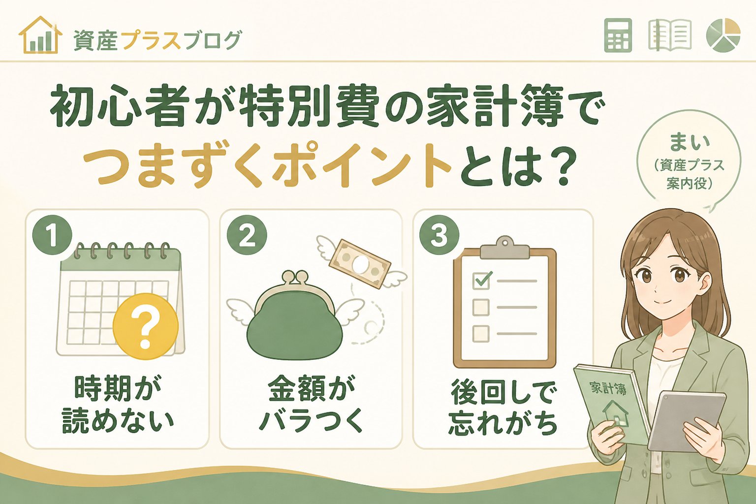 家計管理 初心者が特別費の家計簿でつまずくポイントとは？