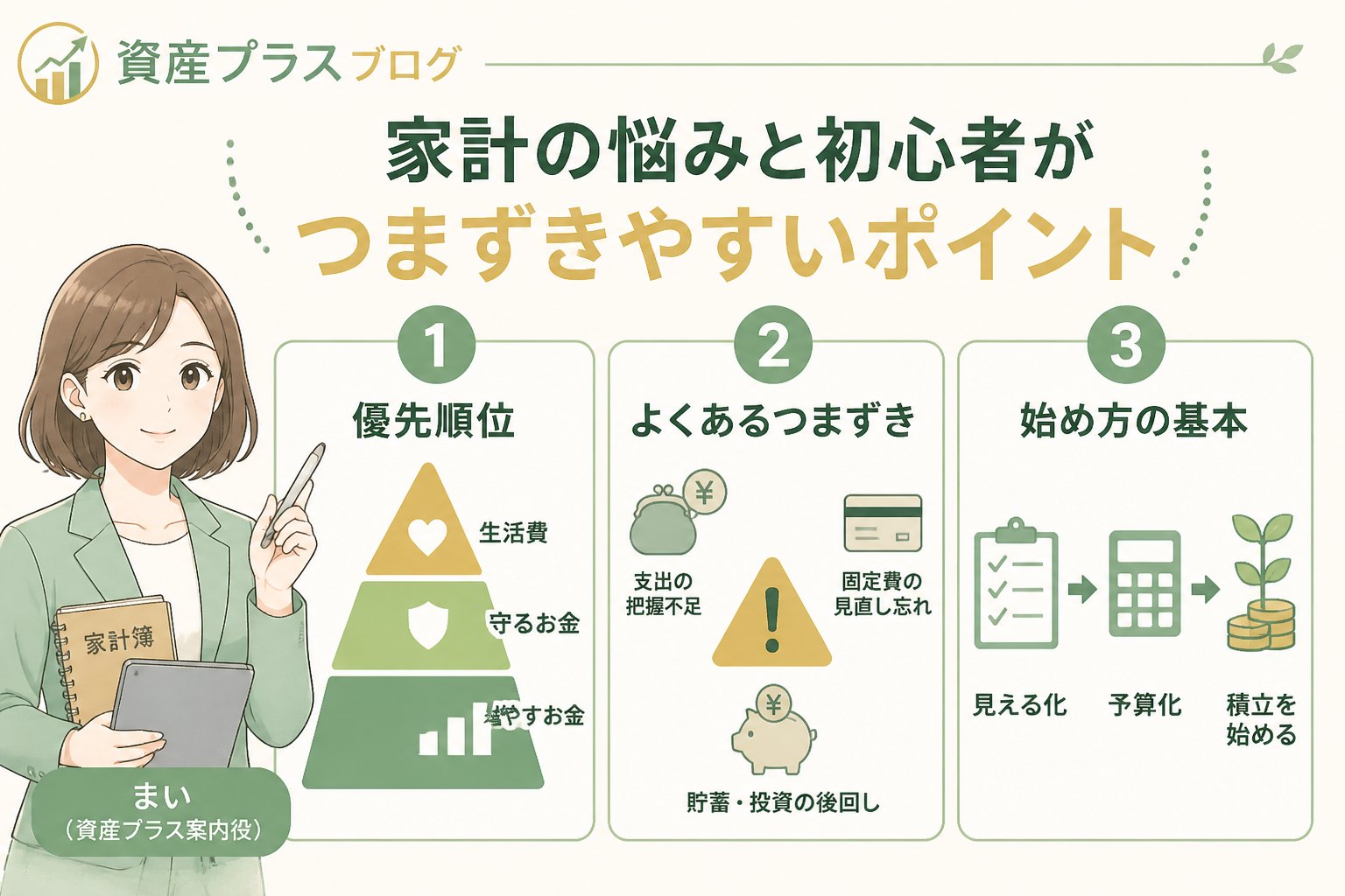 資産形成 家計の悩みと初心者がつまずきやすいポイント
