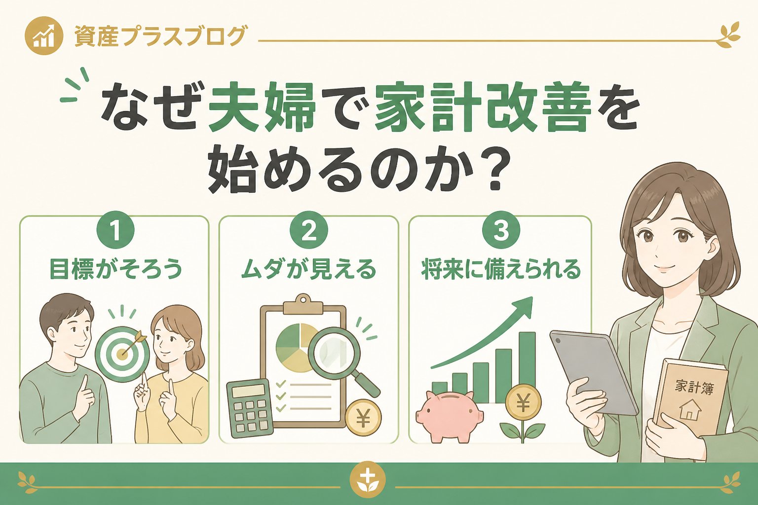 資産形成 なぜ夫婦で家計改善を始めるのか？その背景と課題