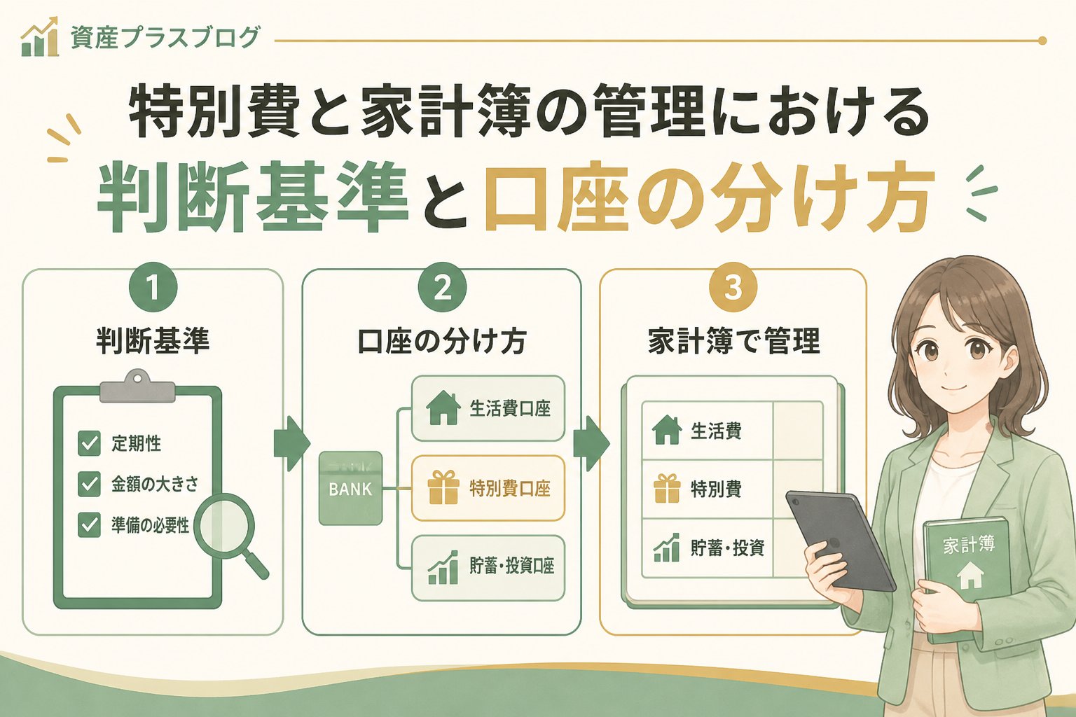 家計管理 特別費と家計簿の管理における判断基準と口座の分け方