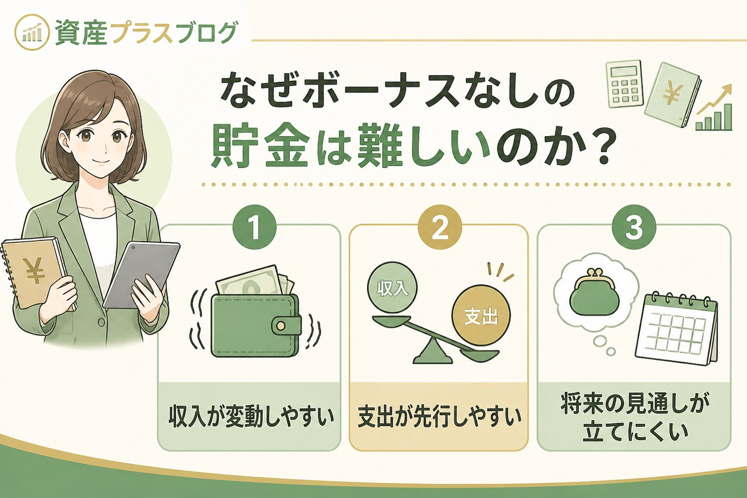 家計管理 なぜボーナスなしの貯金は難しいのか？初心者がつまずく理由
